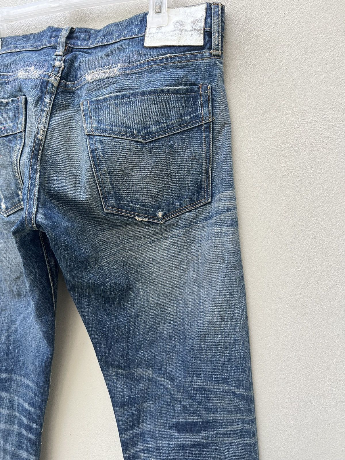 Hysteric Glamour Vintage Ron Herman RHD02 Bad Water Rips Denim Selvedge Jeans Size US 31 - 17 Thumbnail