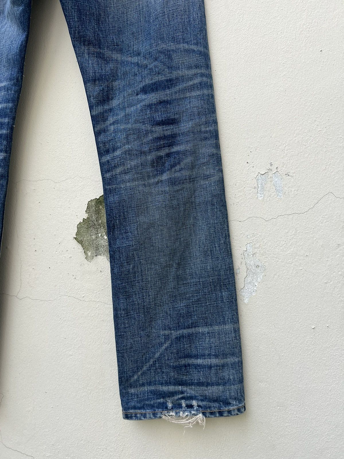 Hysteric Glamour Vintage Ron Herman RHD02 Bad Water Rips Denim Selvedge Jeans Size US 31 - 19 Thumbnail