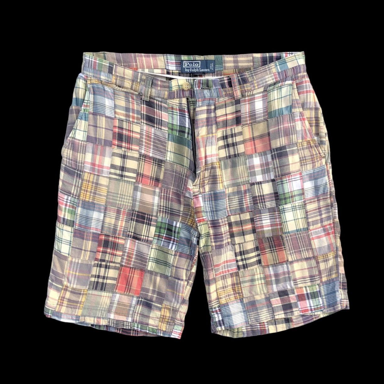 image of Polo Ralph Lauren x Vintage Polo By Ralph Laurent Patchwork Short Pants, Men's (Size 32)