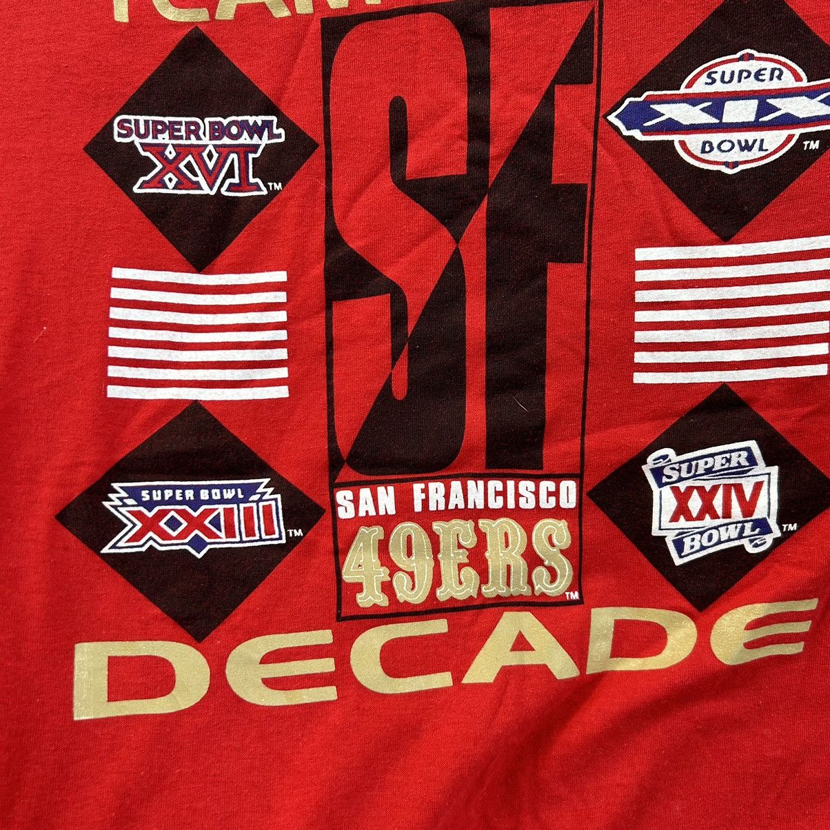 NFL × Vintage Vintage 1990 San Francisco 49ers Super Bowl Champs T Shirt Size US L / EU 52-54 / 3 - 5 Thumbnail