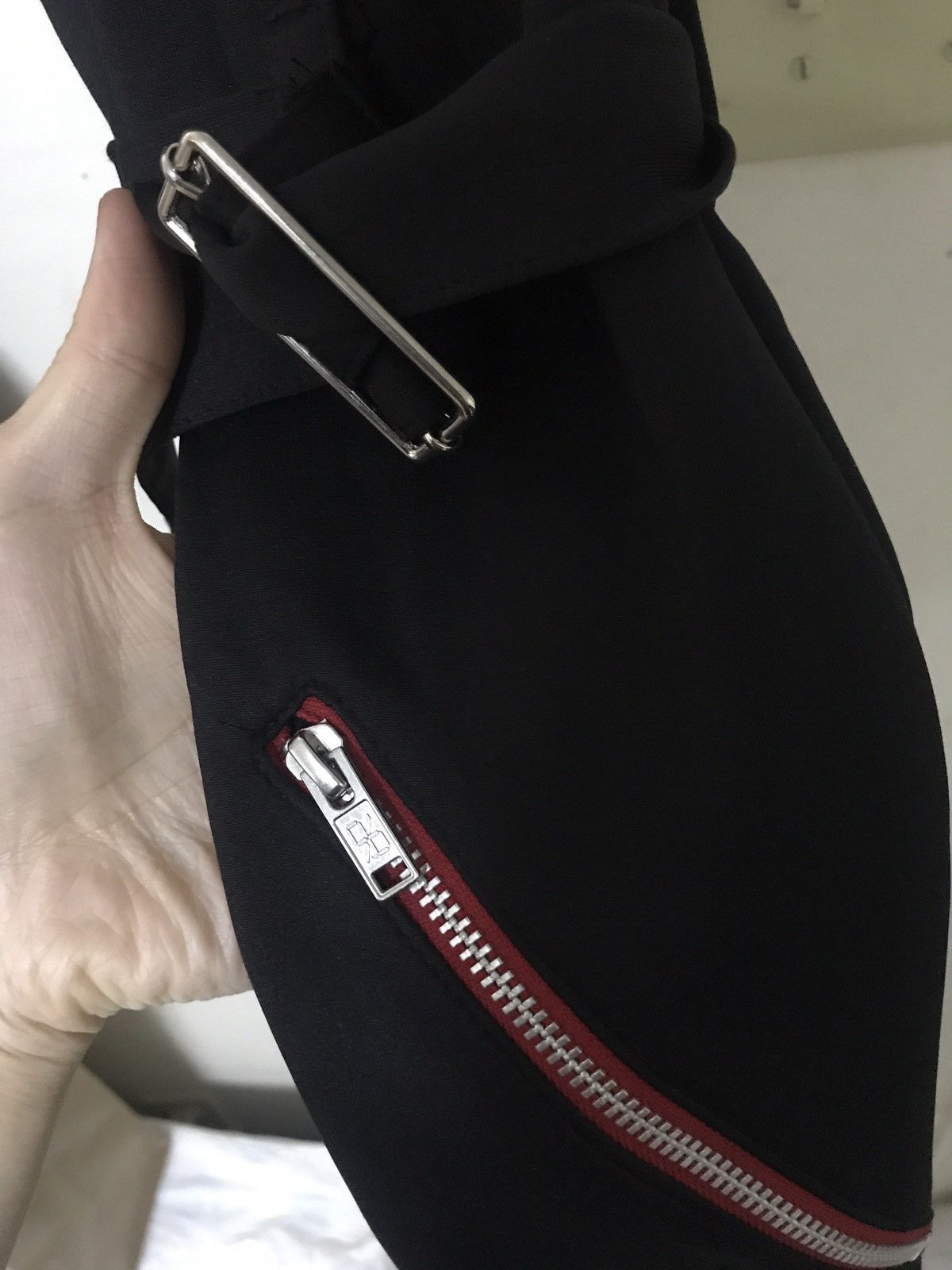 99%IS- Black Bondage Zip Lounge Pants (last drop) Size US 28 / EU 44 - 3 Thumbnail
