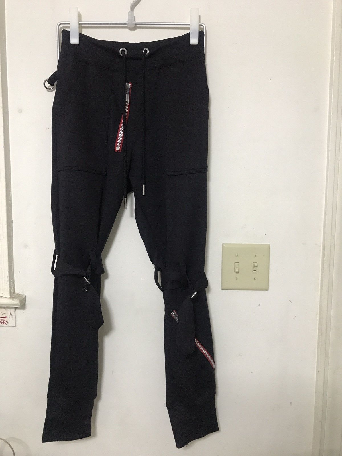 99%IS- Black Bondage Zip Lounge Pants (last drop) Size US 28 / EU 44 - 1 Thumbnail