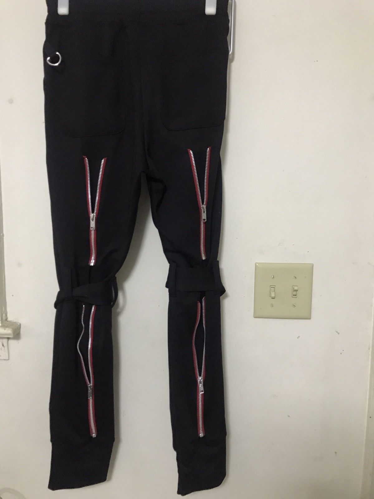 99%IS- Black Bondage Zip Lounge Pants (last drop) Size US 28 / EU 44 - 4 Thumbnail
