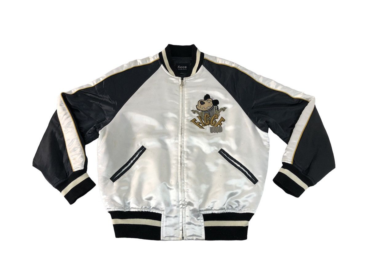 Cartoon Network Wacky Raced by Ficce Uomo Big Logo Embroidery Sukajan Rare Size US L / EU 52-54 / 3 - 2 Thumbnail