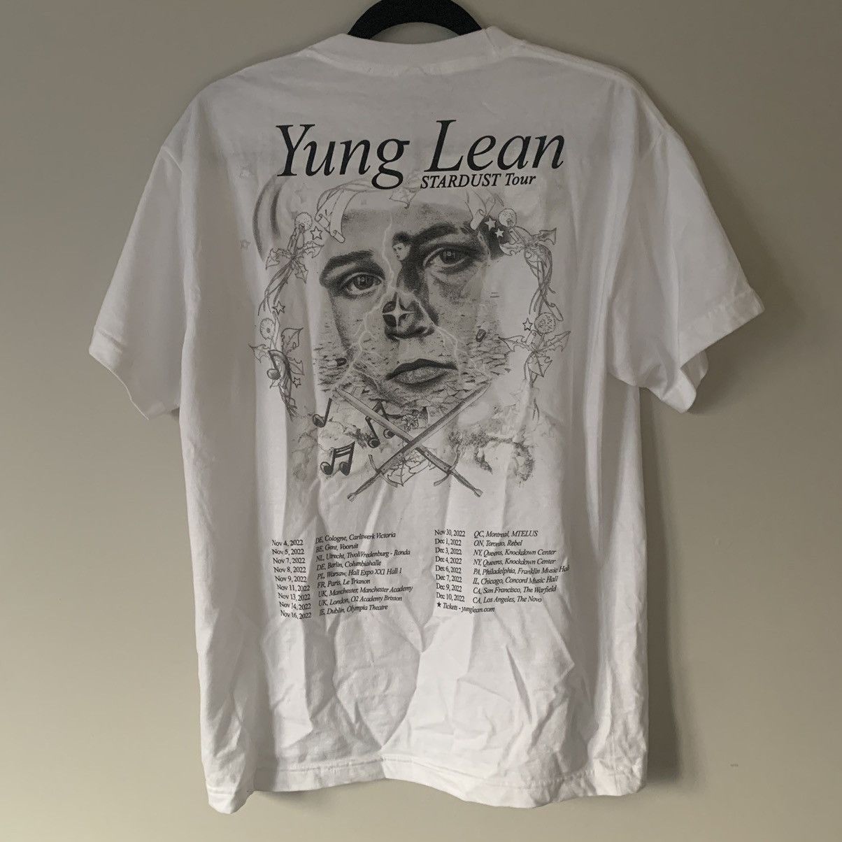 Sad Boys Yung Lean Stardust Tour Merch Tee Size US M / EU 48-50 / 2 - 2 Thumbnail