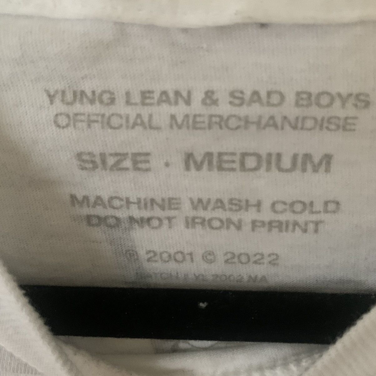 Sad Boys Yung Lean Stardust Tour Merch Tee Size US M / EU 48-50 / 2 - 3 Thumbnail