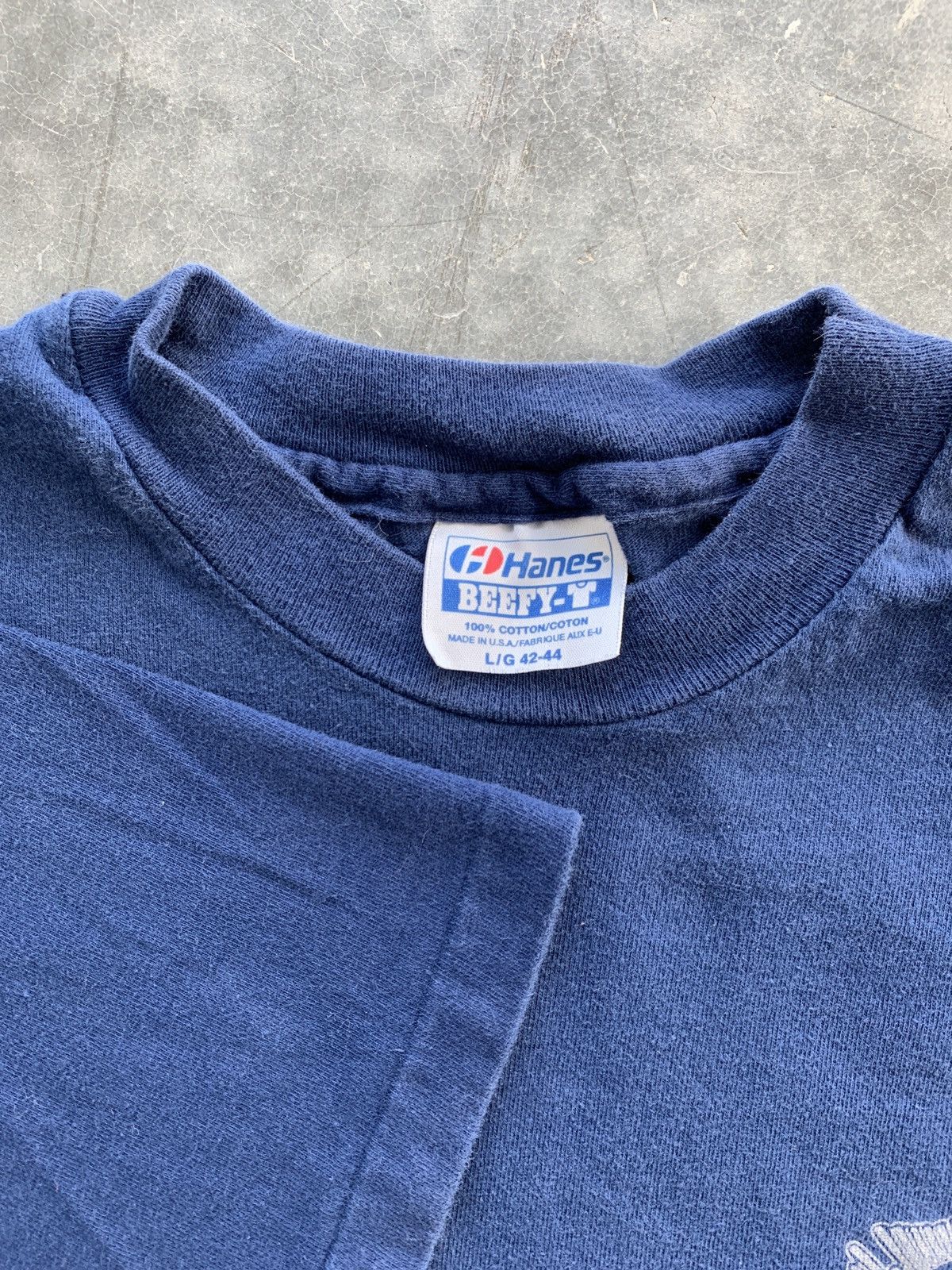 Hanes Vintage 80s Hanes Beefy Graphic Tee Size US L / EU 52-54 / 3 - 4 Thumbnail