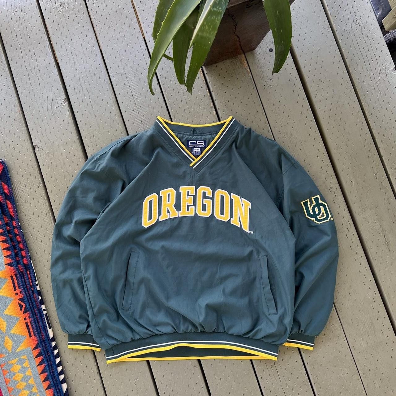 Vintage Green & Yellow University Of Oregon Tie Dye T-shirt - M