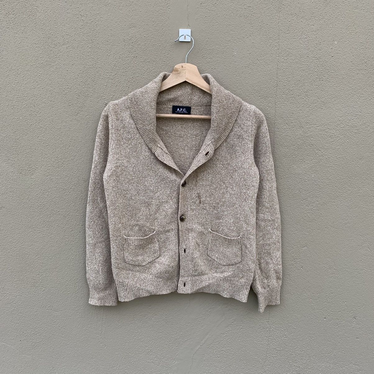 A.P.C. A.P.C. wool Cardigan Jacket Size US S / EU 44-46 / 1 - 1 Thumbnail
