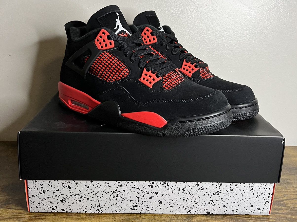Nike TRIED ON/PADS Jordan 4 Red Thunder 2022 Size 10.5 Grailed