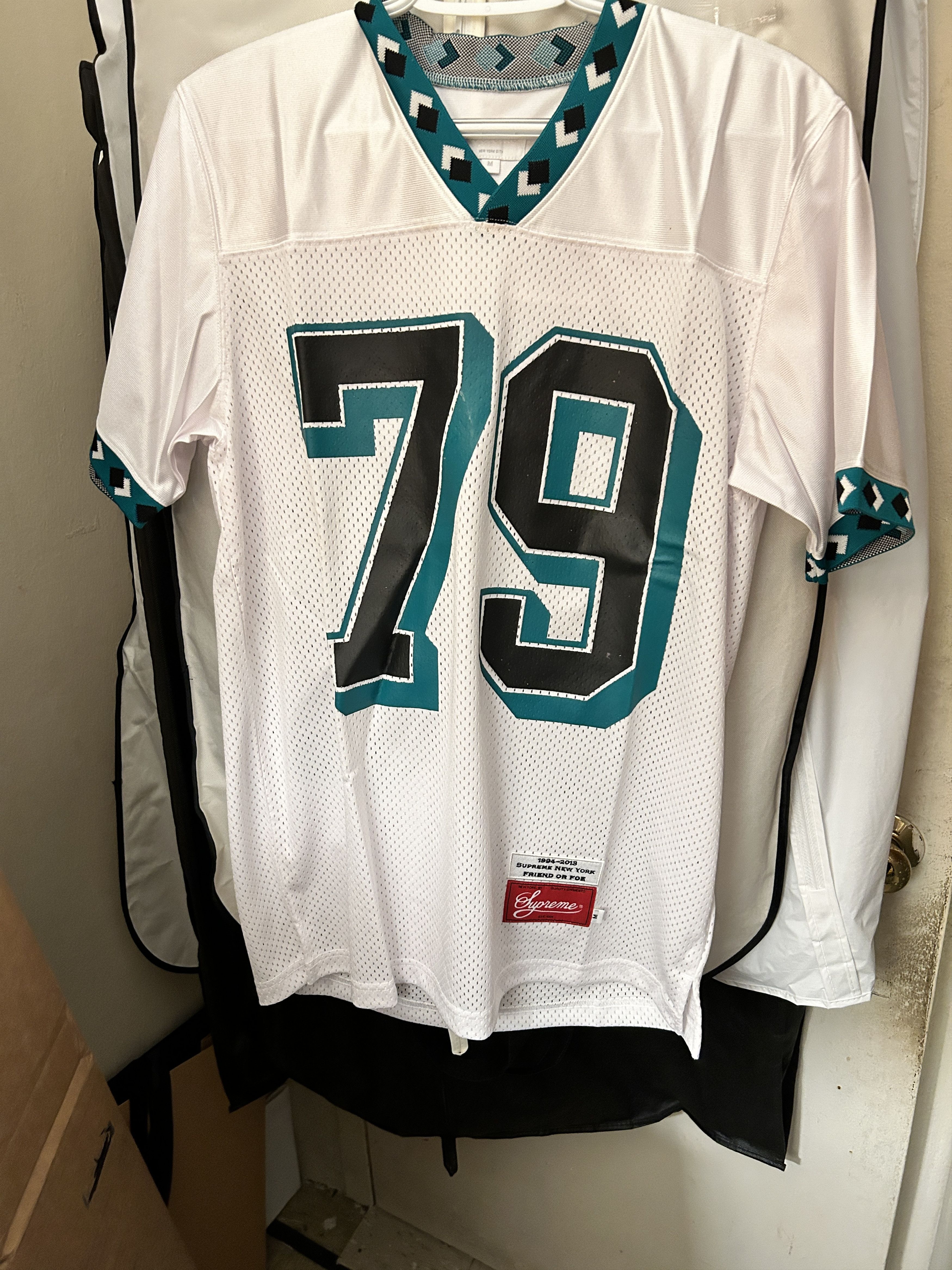 Supreme SUPREME Diamond Rib Football Top White F/W 13 Size US M / EU 48-50 / 2 - 2 Thumbnail