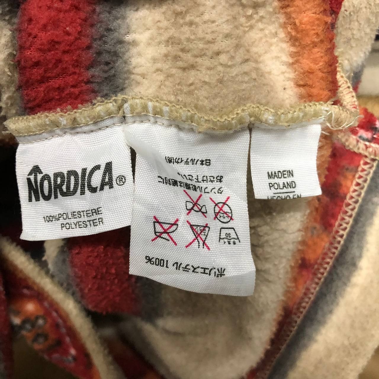 Japanese Brand Vintage Nordica skiwear Mock Neck Fleece jacket Size US L / EU 52-54 / 3 - 6 Thumbnail
