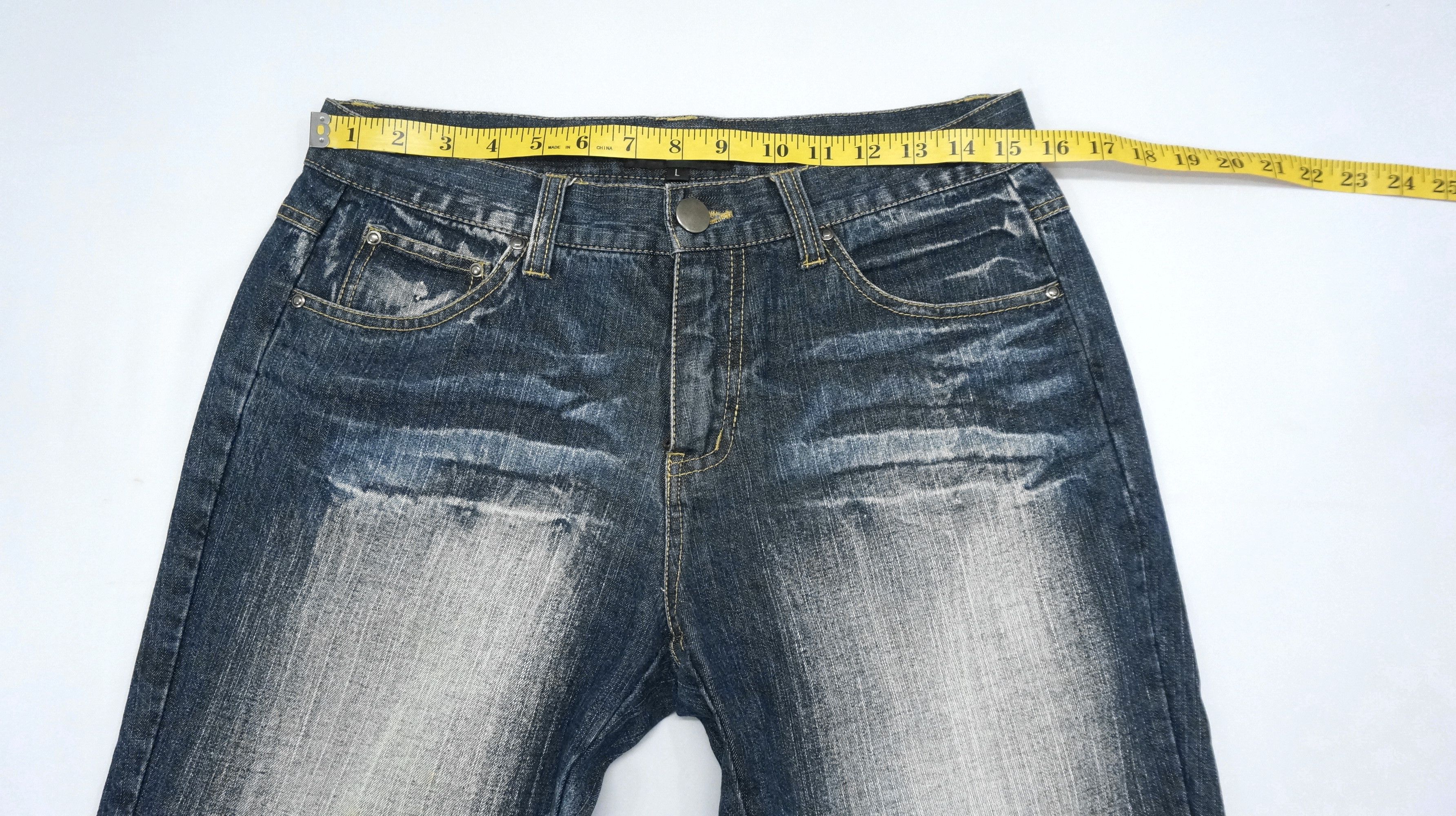 Japanese Brand FLARE VINTAGE 🔥 TOPISM Japan Distressed Jeans Size US 30 / EU 46 - 15 Thumbnail