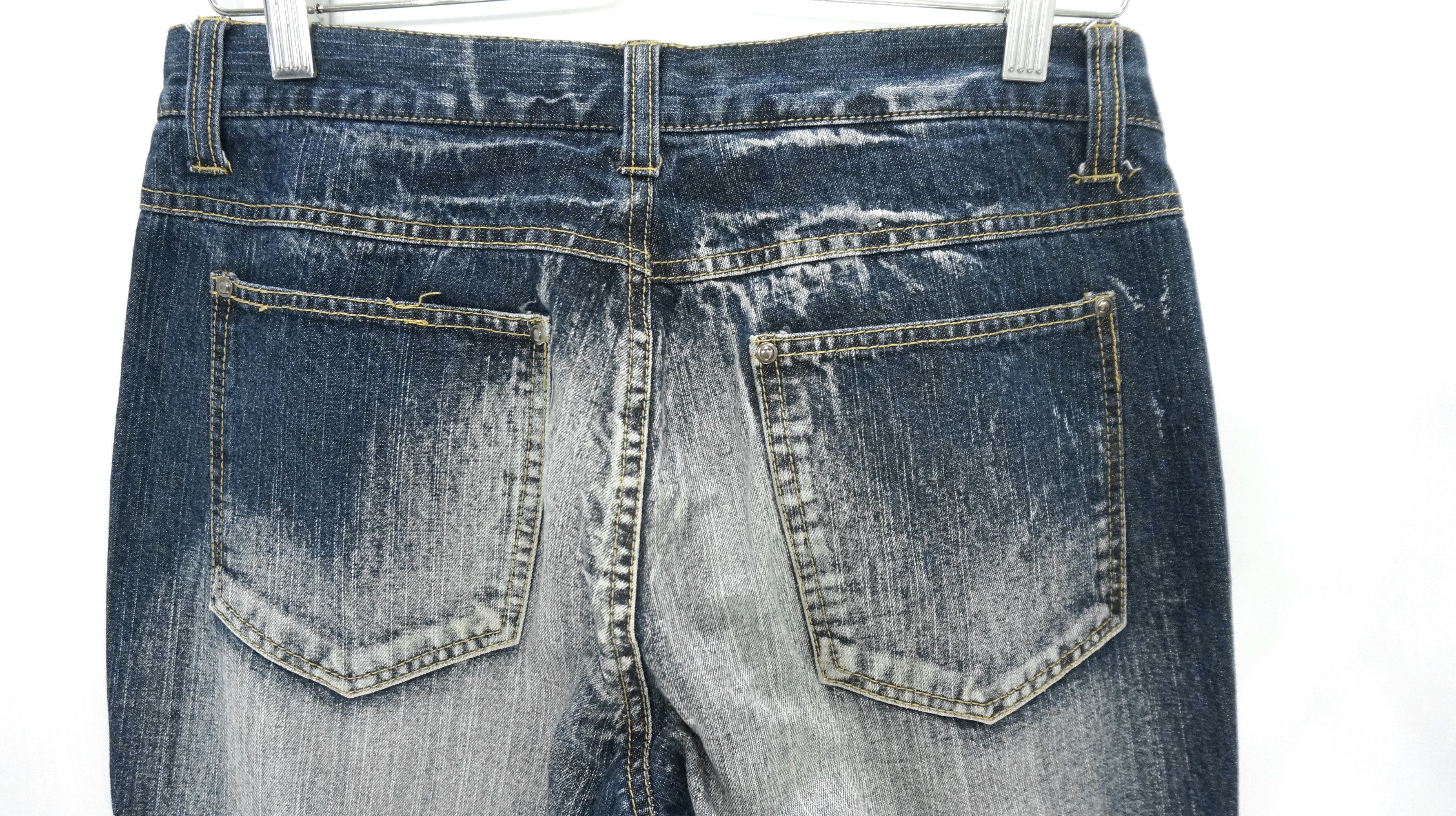 Japanese Brand FLARE VINTAGE 🔥 TOPISM Japan Distressed Jeans Size US 30 / EU 46 - 10 Thumbnail