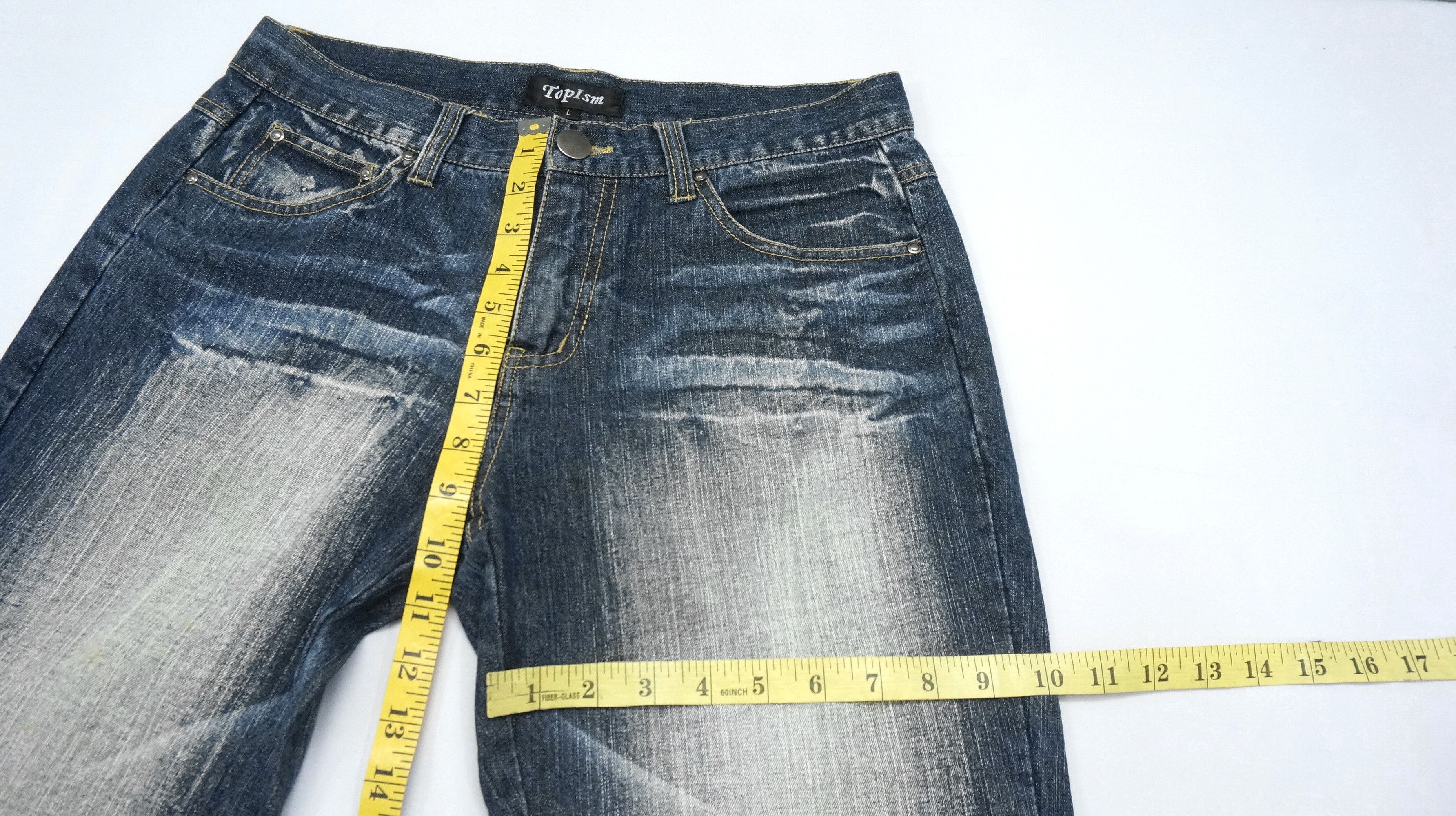 Japanese Brand FLARE VINTAGE 🔥 TOPISM Japan Distressed Jeans Size US 30 / EU 46 - 14 Thumbnail