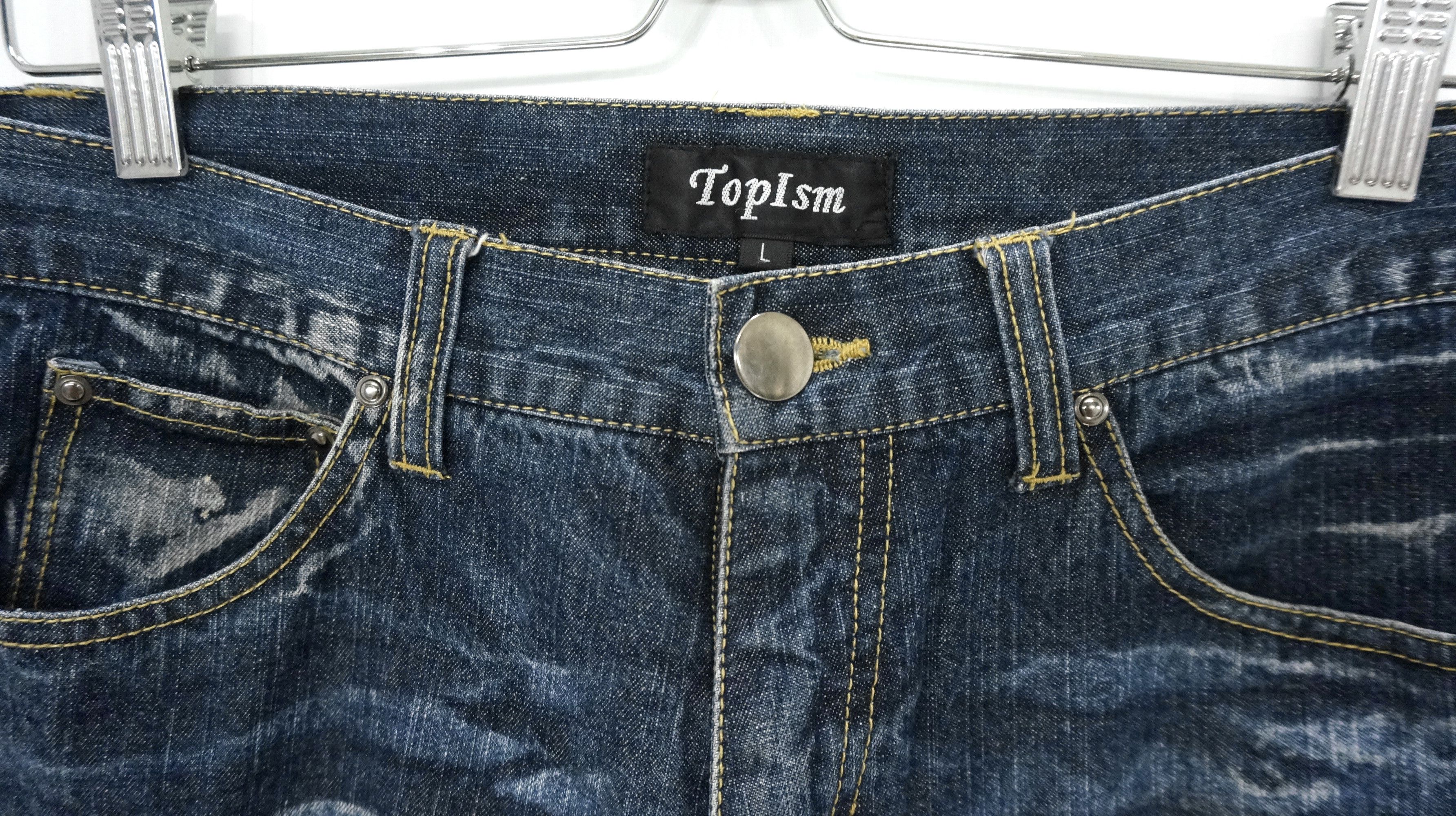 Japanese Brand FLARE VINTAGE 🔥 TOPISM Japan Distressed Jeans Size US 30 / EU 46 - 7 Thumbnail