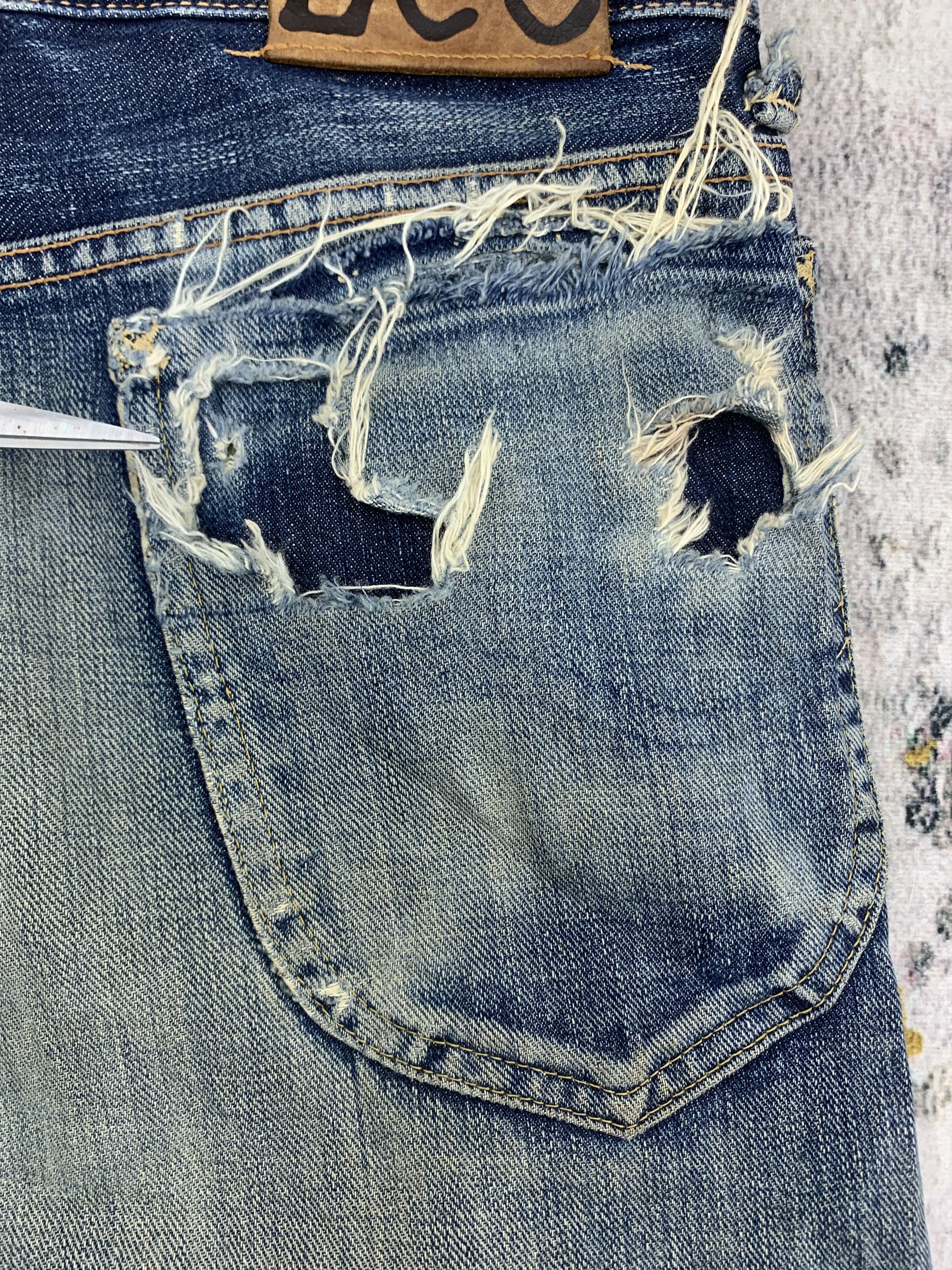 Lee Vintage Lee Denim 28x30.5 Distressed Size US 28 / EU 44 - 10 Thumbnail