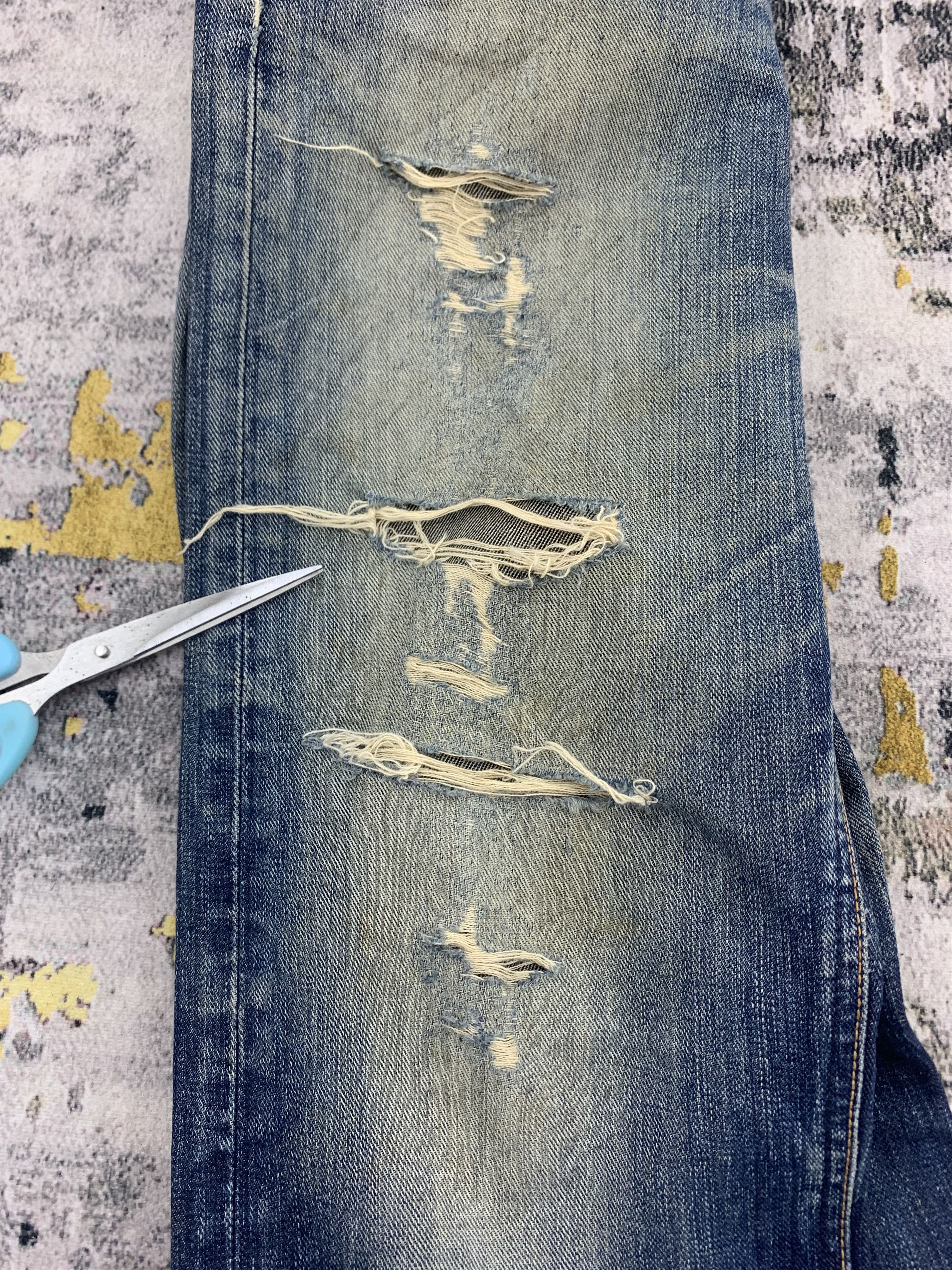Lee Vintage Lee Denim 28x30.5 Distressed Size US 28 / EU 44 - 12 Thumbnail