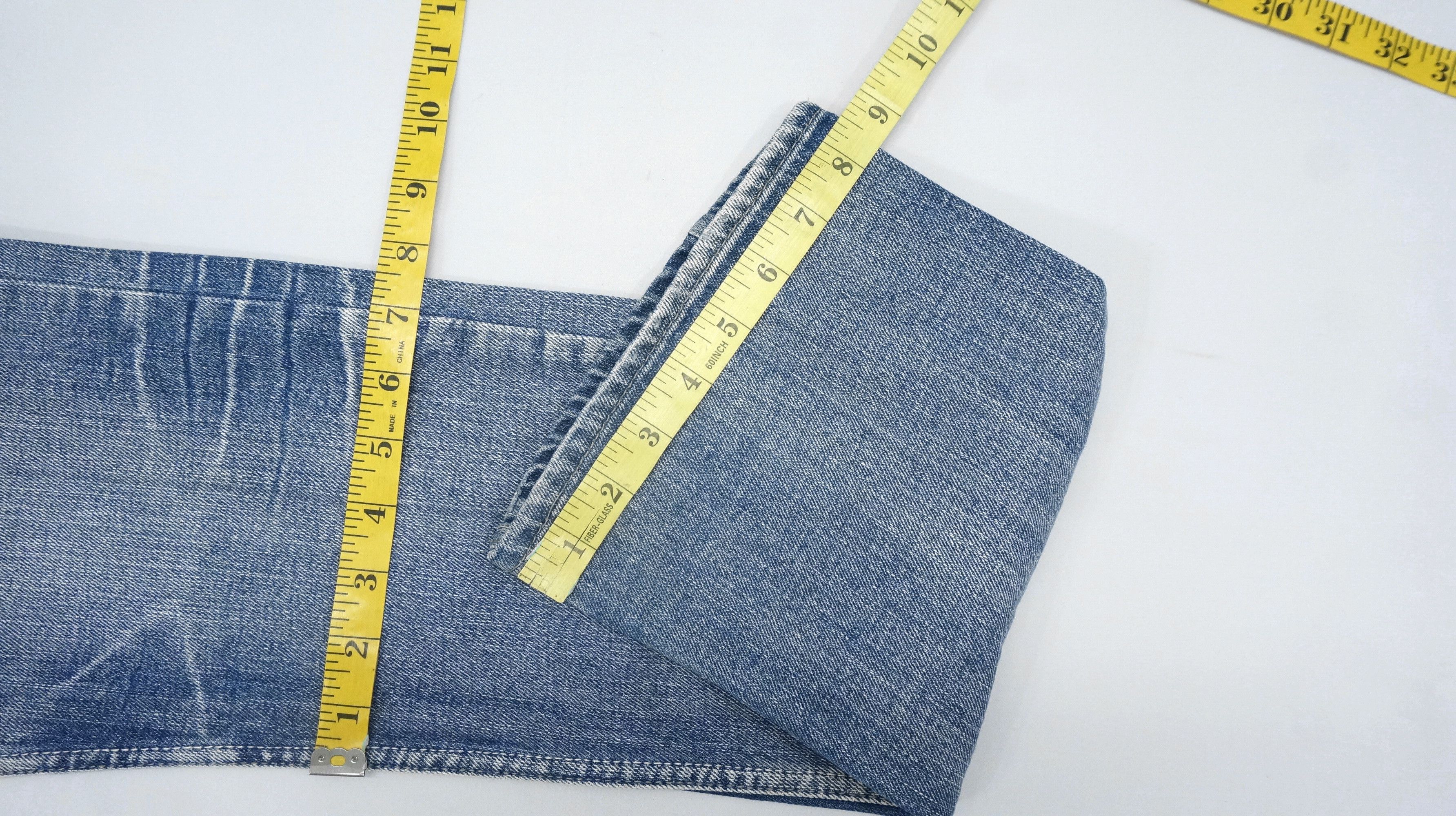 Japanese Brand VTG FLARE 🔥 JACK SERIKA Double waist Wings Blue Jeans Size US 28 / EU 44 - 15 Thumbnail