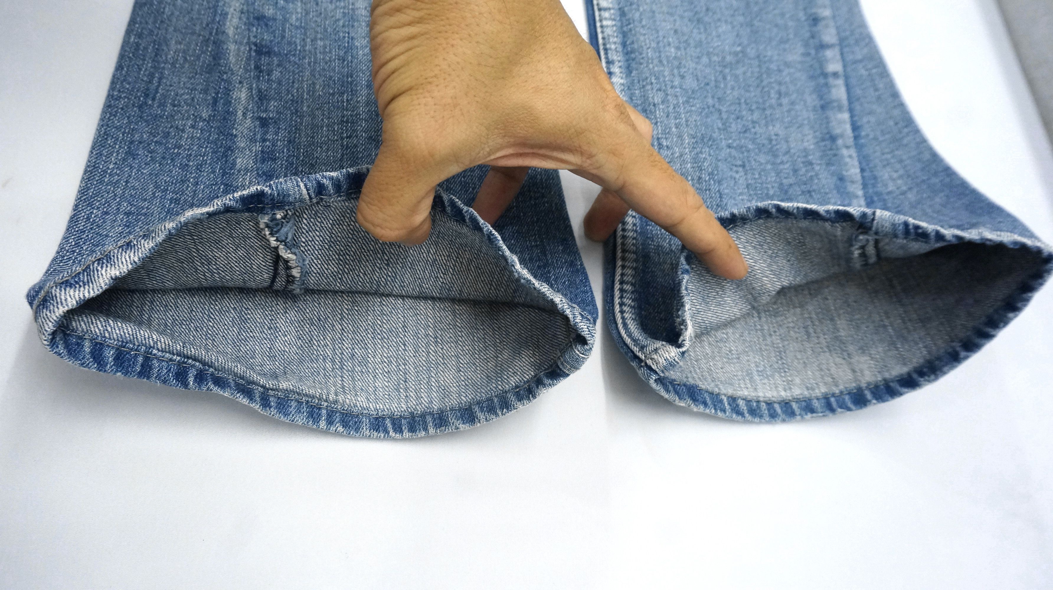 Japanese Brand VTG FLARE 🔥 JACK SERIKA Double waist Wings Blue Jeans Size US 28 / EU 44 - 17 Thumbnail