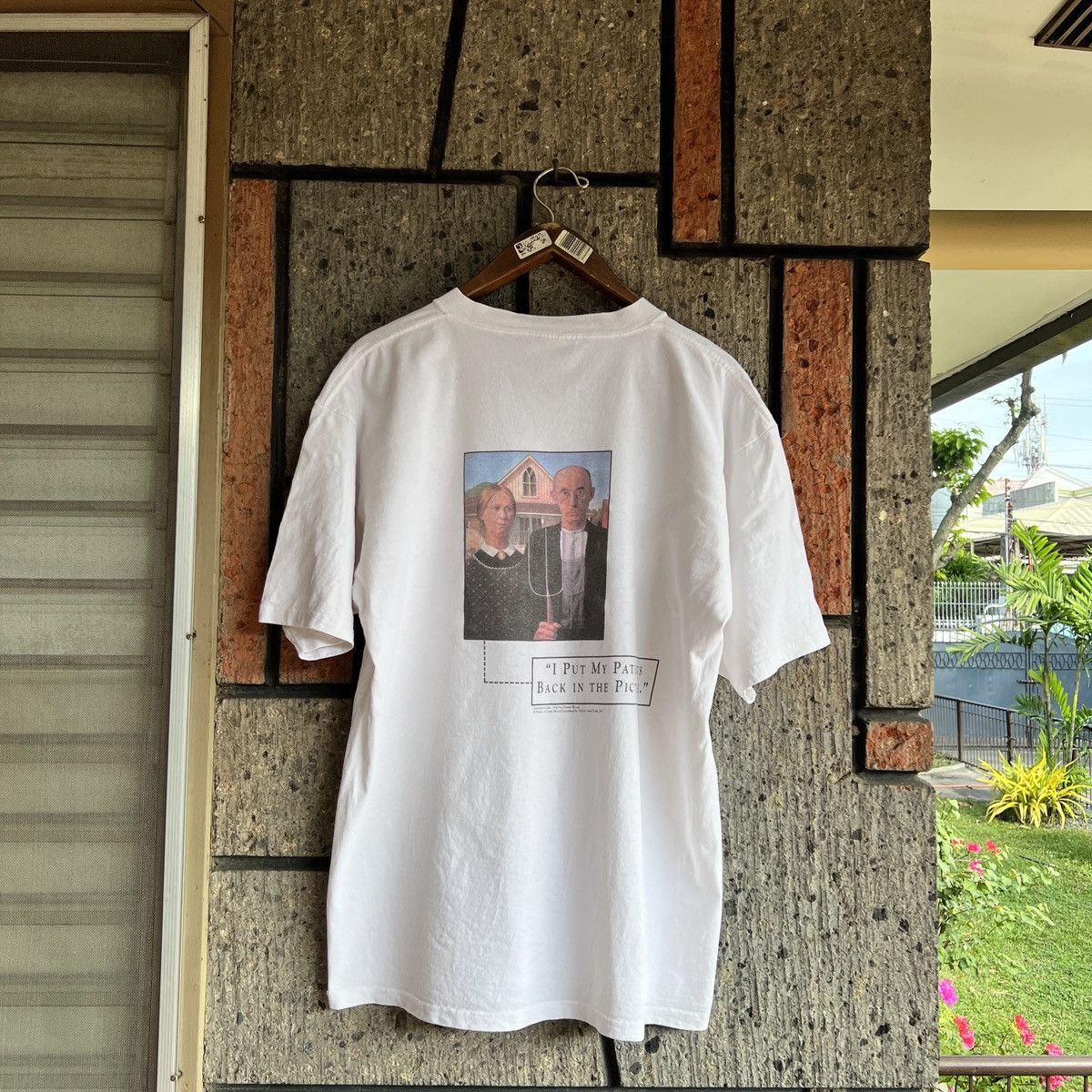 Vintage VTG ‘90s Levbid American Gothic Art Tee Shirt Hyoscyamine Size US XL / EU 56 / 4 - 4 Thumbnail