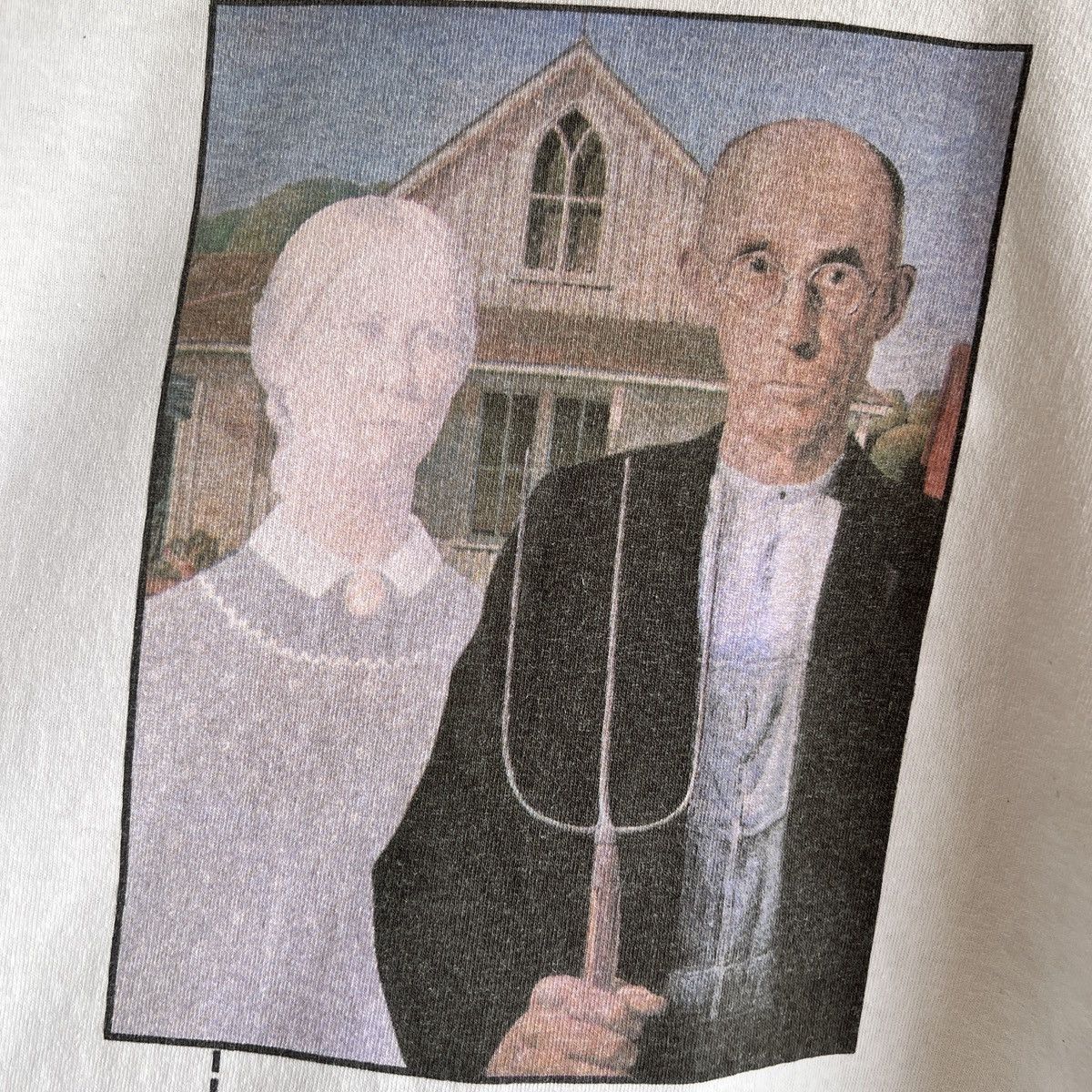 Vintage VTG ‘90s Levbid American Gothic Art Tee Shirt Hyoscyamine Size US XL / EU 56 / 4 - 6 Thumbnail
