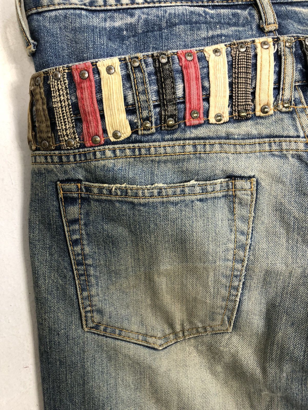 Japanese Brand Antgauge Double Waist Distressed Jeans Rare Design Size US 31 - 14 Thumbnail