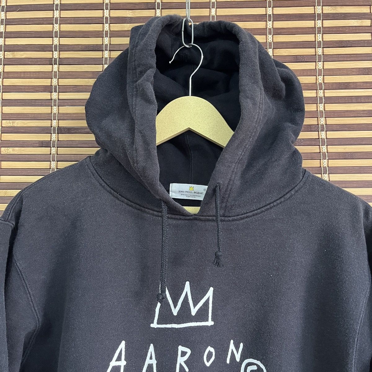 Designer × Jean-Michel Basquiat × Uniqlo Jean Michel Basquiat X Uniqlo Japan Hoodie Spellout Aaron Size US M / EU 48-50 / 2 - 18 Thumbnail