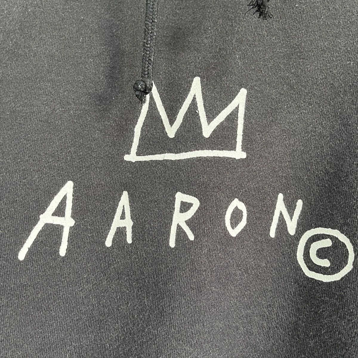 Designer × Jean-Michel Basquiat × Uniqlo Jean Michel Basquiat X Uniqlo Japan Hoodie Spellout Aaron Size US M / EU 48-50 / 2 - 7 Thumbnail