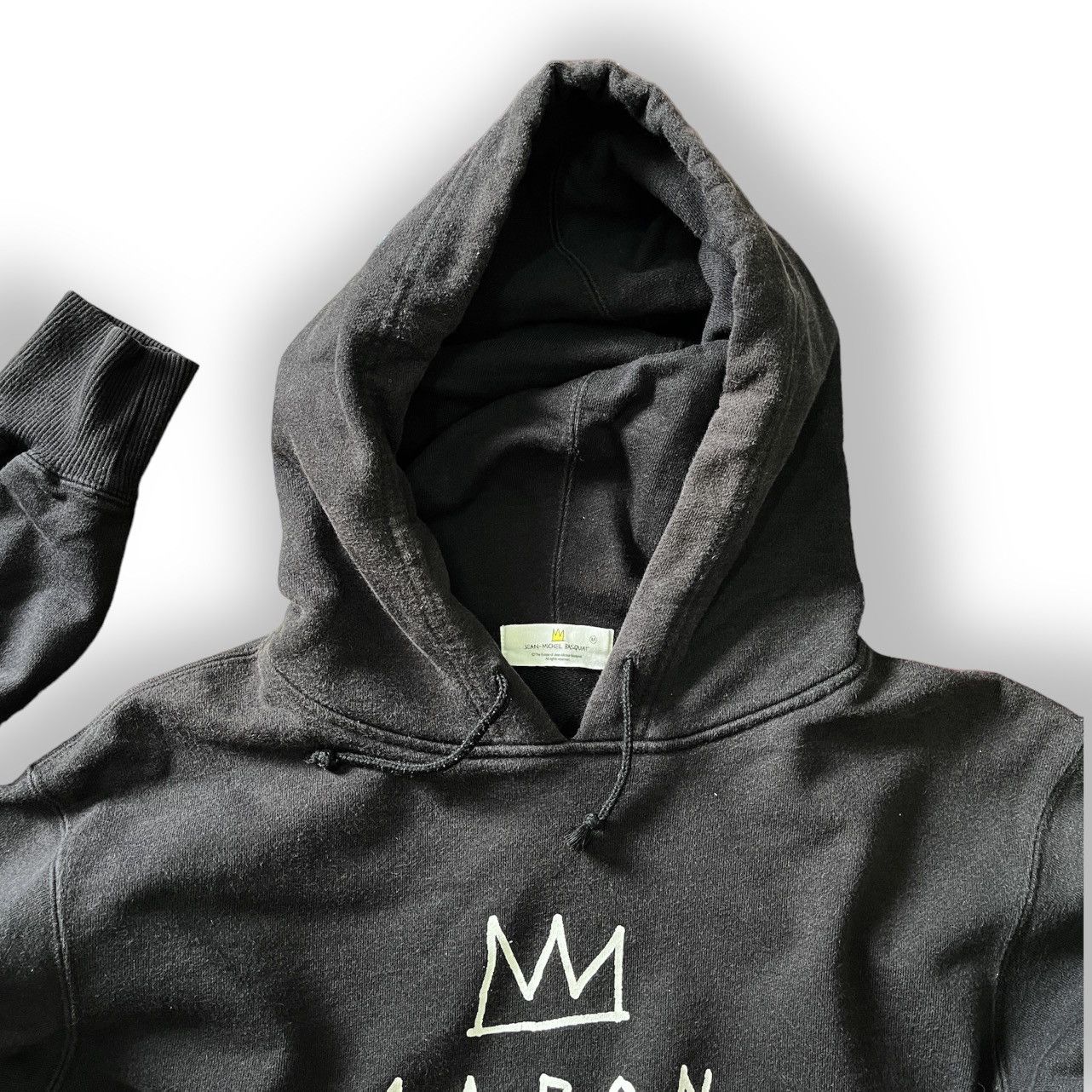 Designer × Jean-Michel Basquiat × Uniqlo Jean Michel Basquiat X Uniqlo Japan Hoodie Spellout Aaron Size US M / EU 48-50 / 2 - 3 Thumbnail