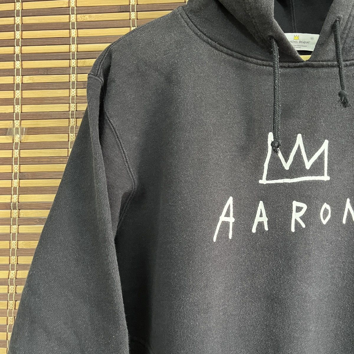 Designer × Jean-Michel Basquiat × Uniqlo Jean Michel Basquiat X Uniqlo Japan Hoodie Spellout Aaron Size US M / EU 48-50 / 2 - 5 Thumbnail