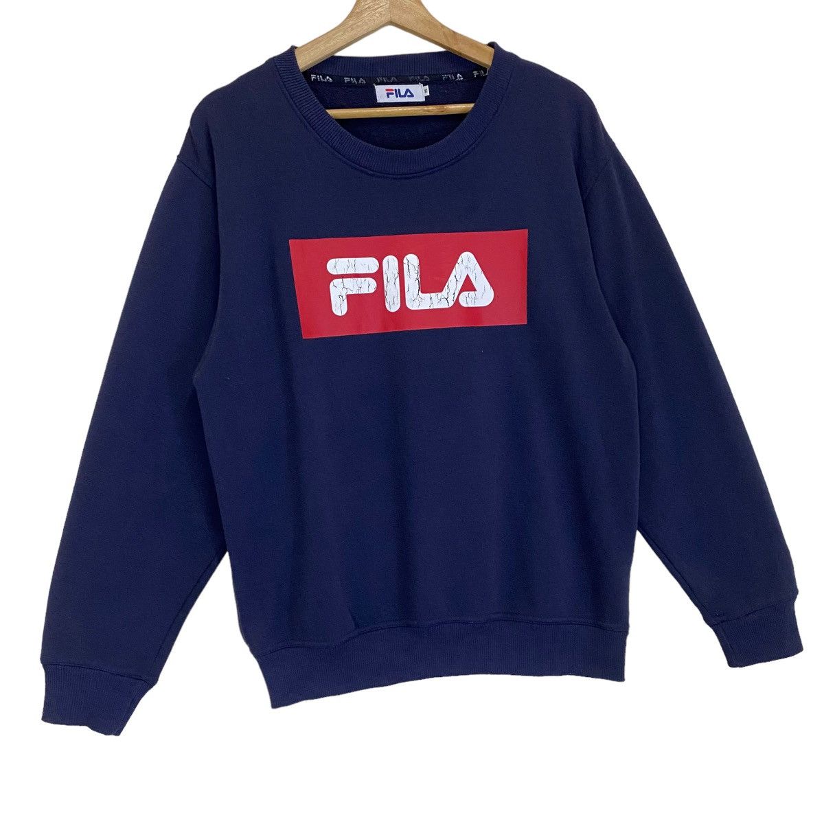 Fila × Vintage Vintage 90s Fila Big Logo Crewneck Sweatshirt Size M Size US M / EU 48-50 / 2 - 2 Thumbnail