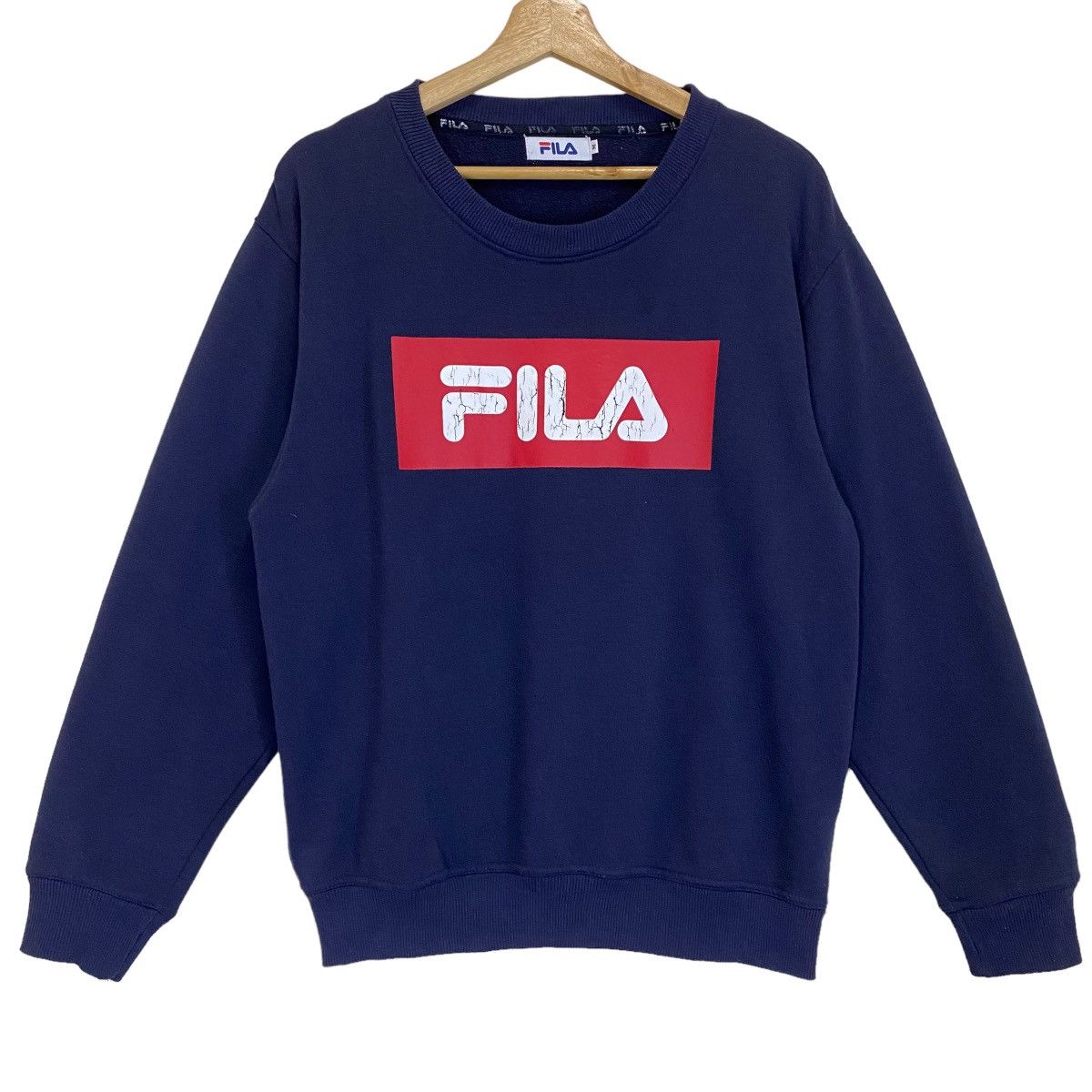 Fila × Vintage Vintage 90s Fila Big Logo Crewneck Sweatshirt Size M Size US M / EU 48-50 / 2 - 1 Thumbnail