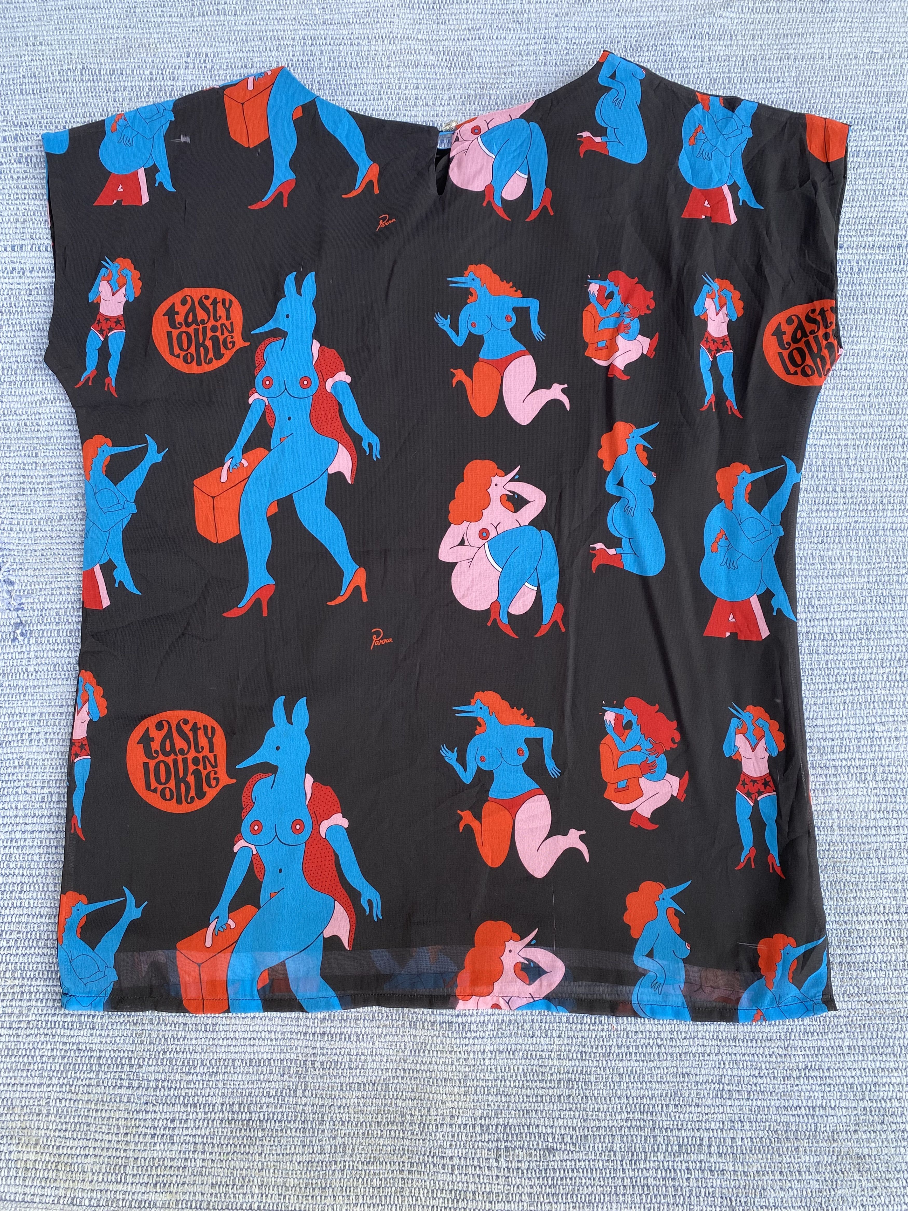 Japanese Brand sly x parra printed blouse Size S / US 4 / IT 40 - 10 Thumbnail
