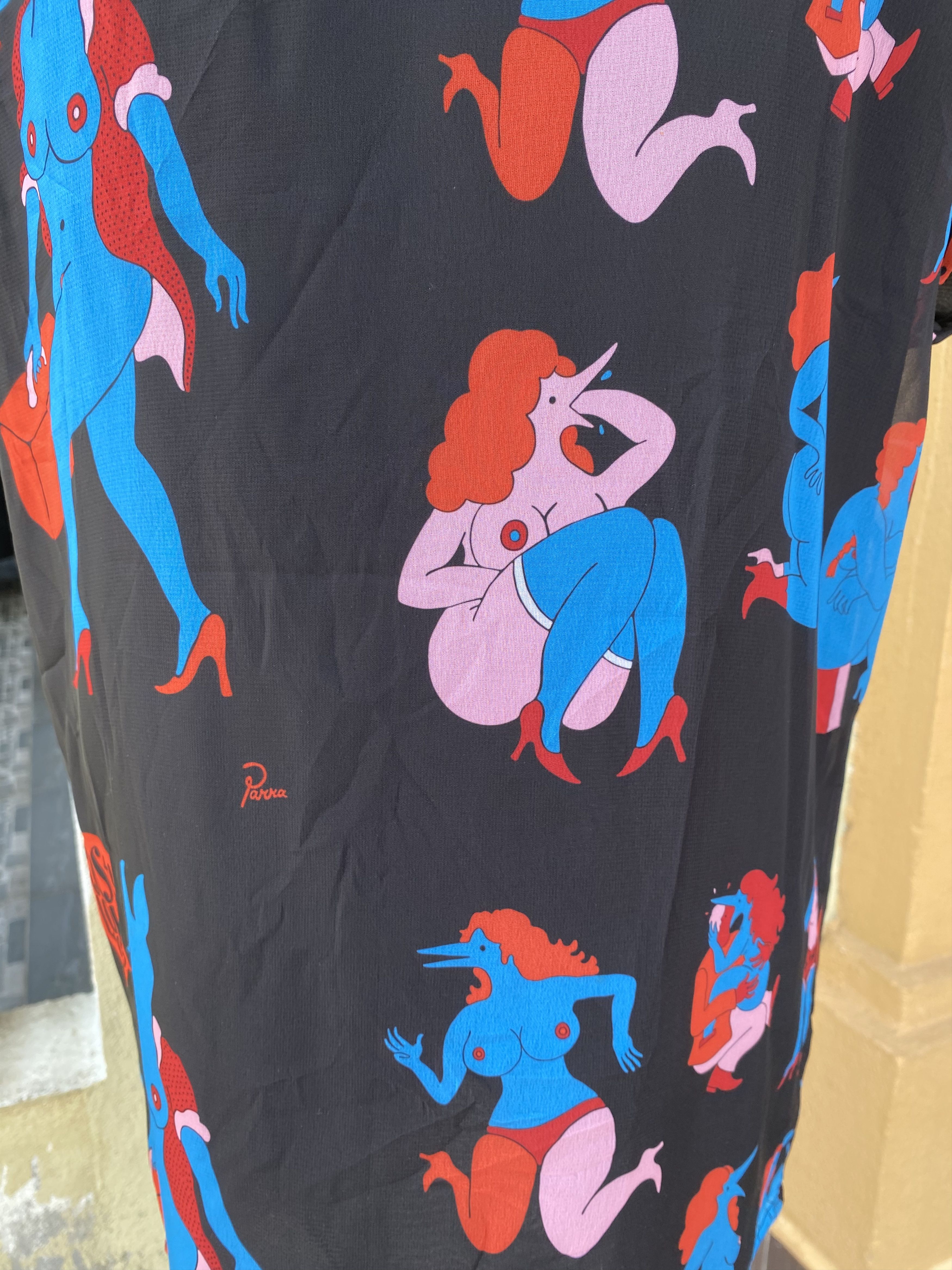 Japanese Brand sly x parra printed blouse Size S / US 4 / IT 40 - 6 Thumbnail