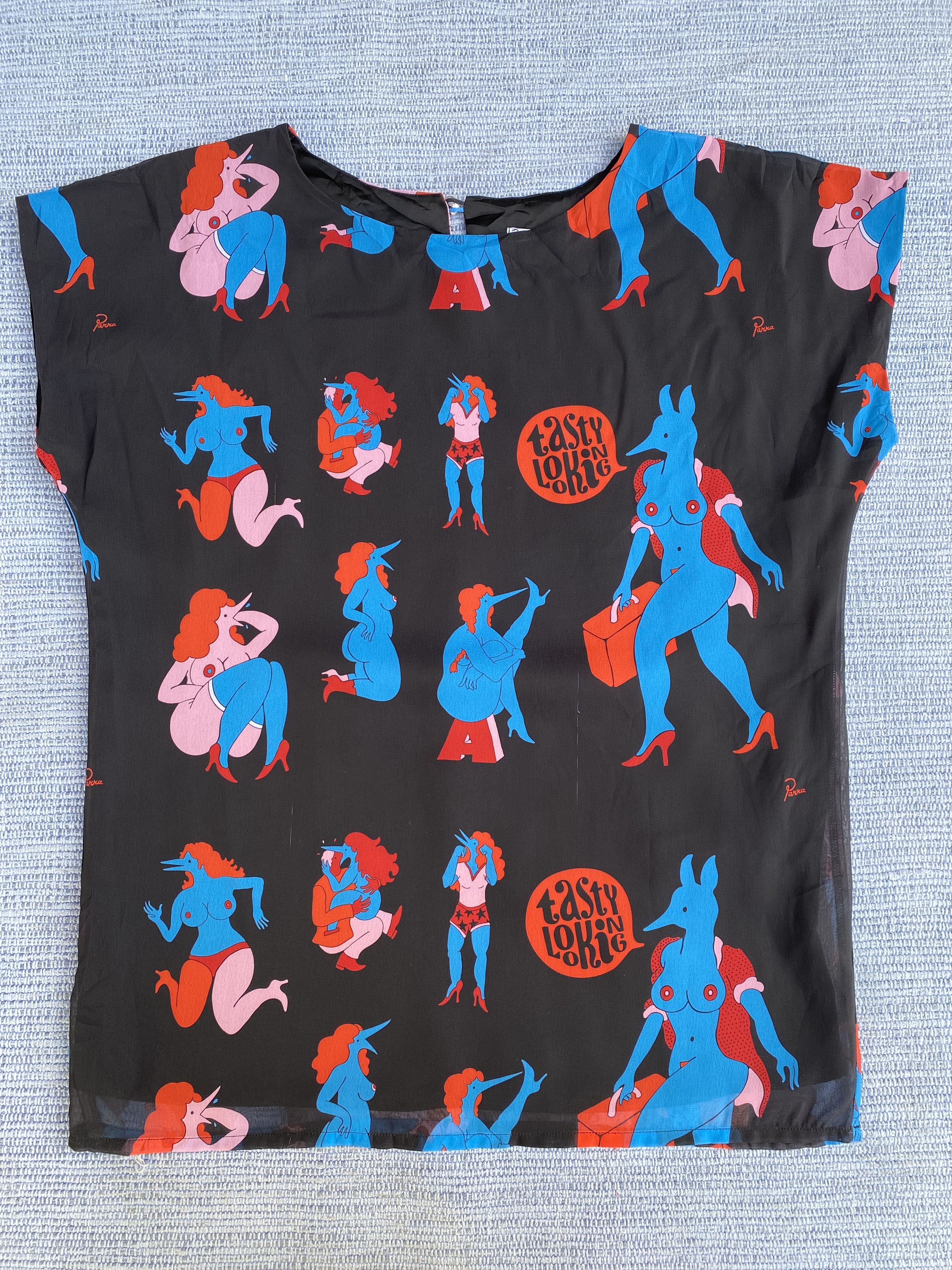 Japanese Brand sly x parra printed blouse Size S / US 4 / IT 40 - 8 Thumbnail