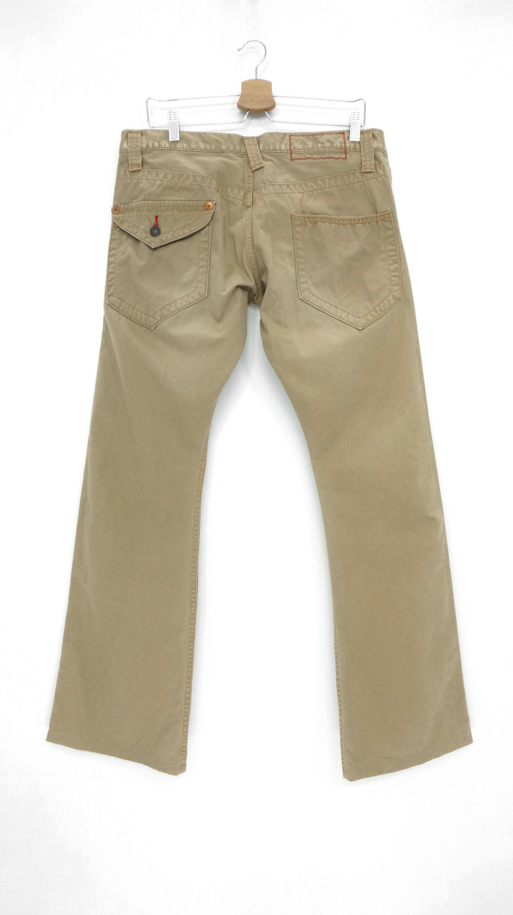 Japanese Brand 🔥Vintage Flare🔥 BLUEWAY Japan Faded Design Pants Size US 34 / EU 50 - 3 Thumbnail