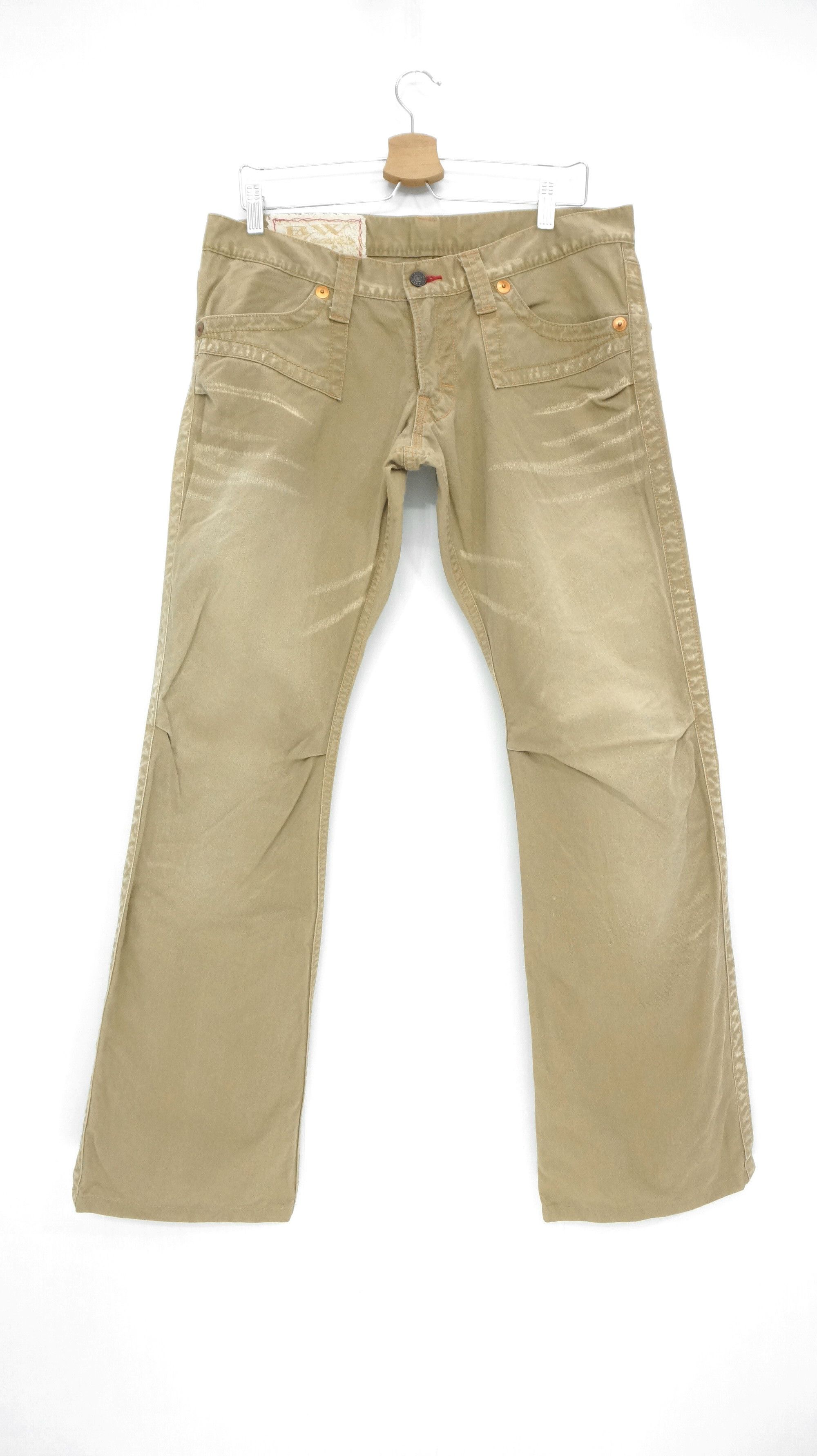 Japanese Brand 🔥Vintage Flare🔥 BLUEWAY Japan Faded Design Pants Size US 34 / EU 50 - 1 Thumbnail
