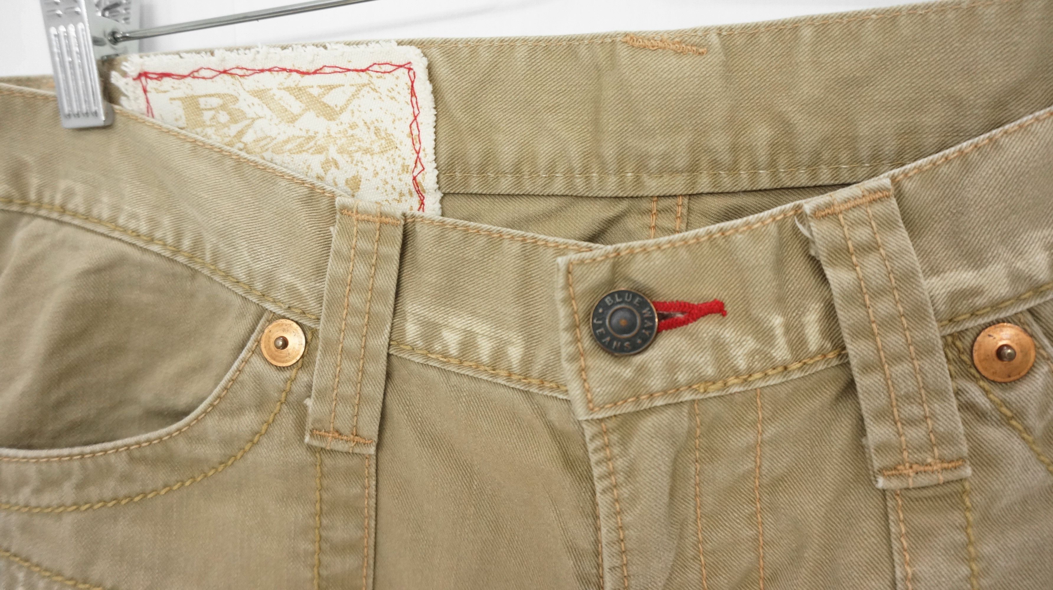 Japanese Brand 🔥Vintage Flare🔥 BLUEWAY Japan Faded Design Pants Size US 34 / EU 50 - 6 Thumbnail