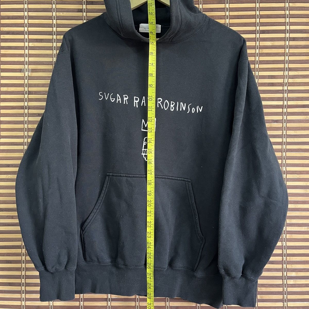 Designer × Jean-Michel Basquiat × Uniqlo Jean Michel Basquiat Uniqlo Japan Hoodie Sugar Ray Robinsom Size US L / EU 52-54 / 3 - 2 Thumbnail