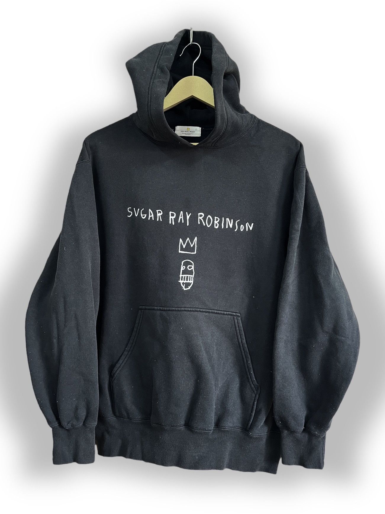 Designer × Jean-Michel Basquiat × Uniqlo Jean Michel Basquiat Uniqlo Japan Hoodie Sugar Ray Robinsom Size US L / EU 52-54 / 3 - 1 Thumbnail