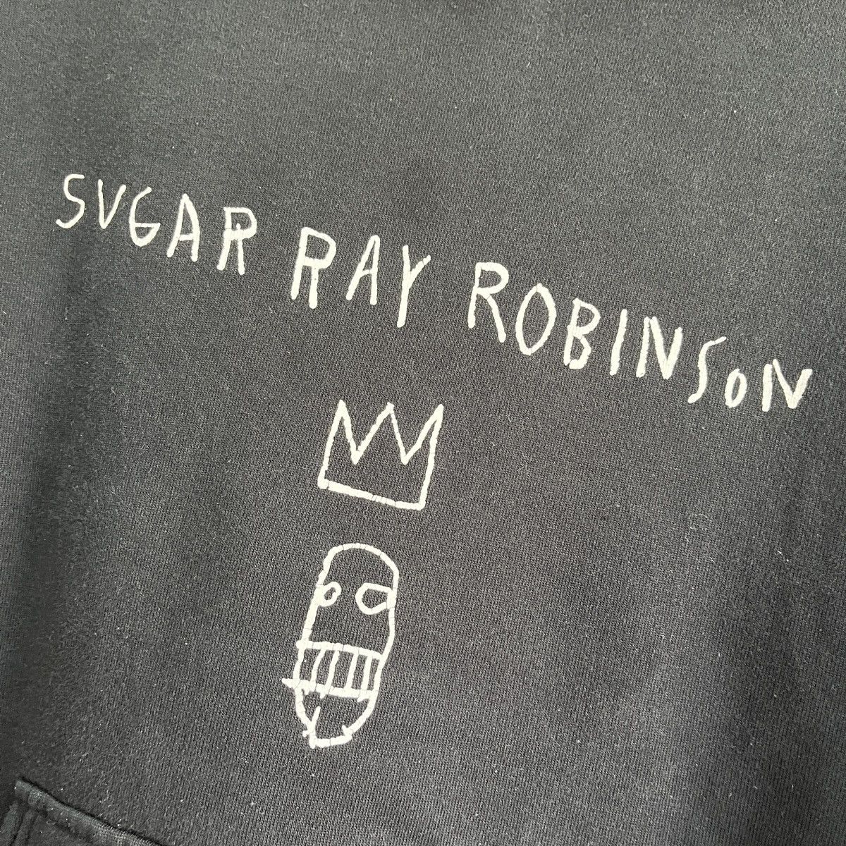 Designer × Jean-Michel Basquiat × Uniqlo Jean Michel Basquiat Uniqlo Japan Hoodie Sugar Ray Robinsom Size US L / EU 52-54 / 3 - 7 Thumbnail