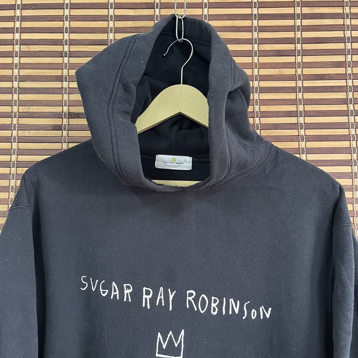 Designer × Jean-Michel Basquiat × Uniqlo Jean Michel Basquiat Uniqlo Japan Hoodie Sugar Ray Robinsom Size US L / EU 52-54 / 3 - 17 Thumbnail