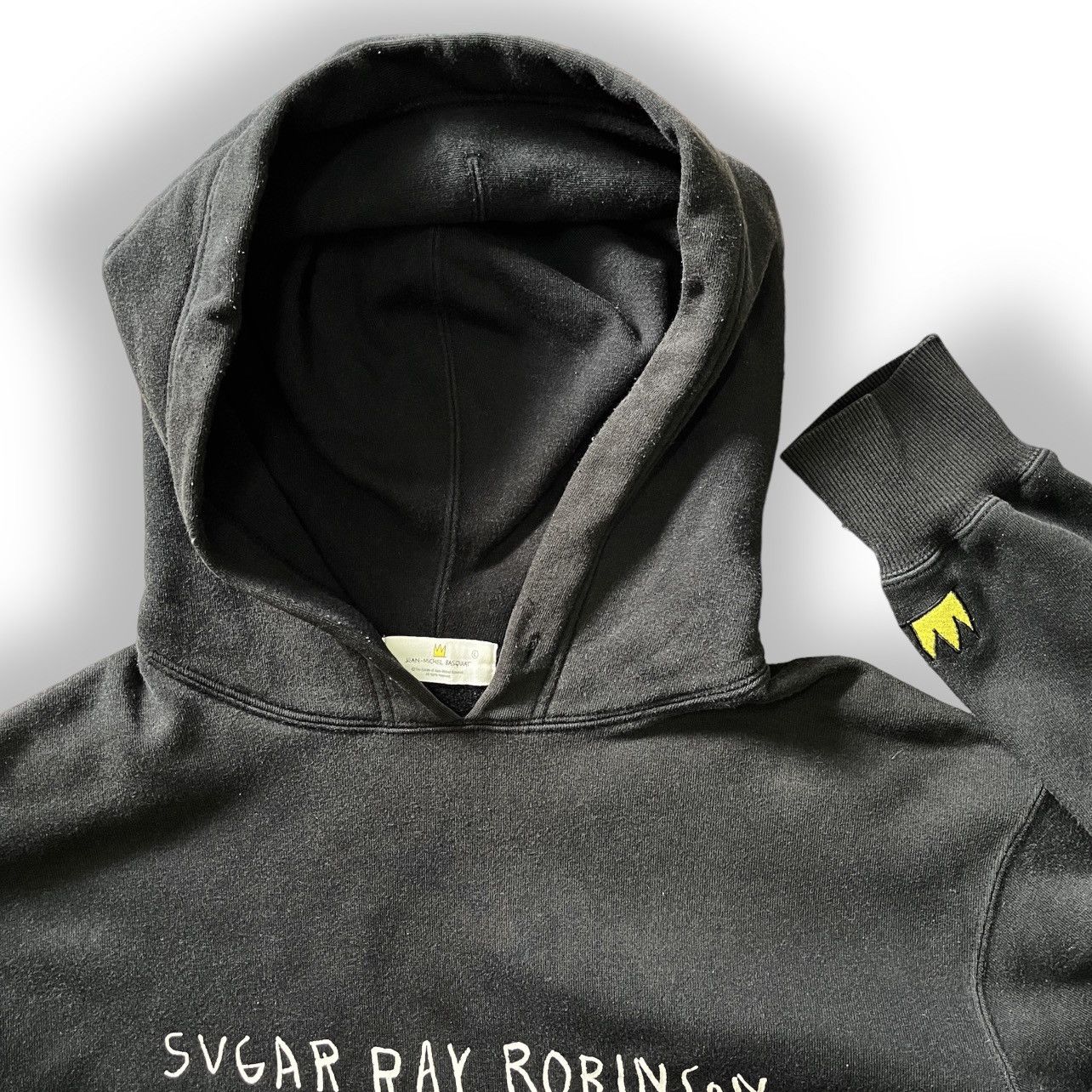 Designer × Jean-Michel Basquiat × Uniqlo Jean Michel Basquiat Uniqlo Japan Hoodie Sugar Ray Robinsom Size US L / EU 52-54 / 3 - 3 Thumbnail