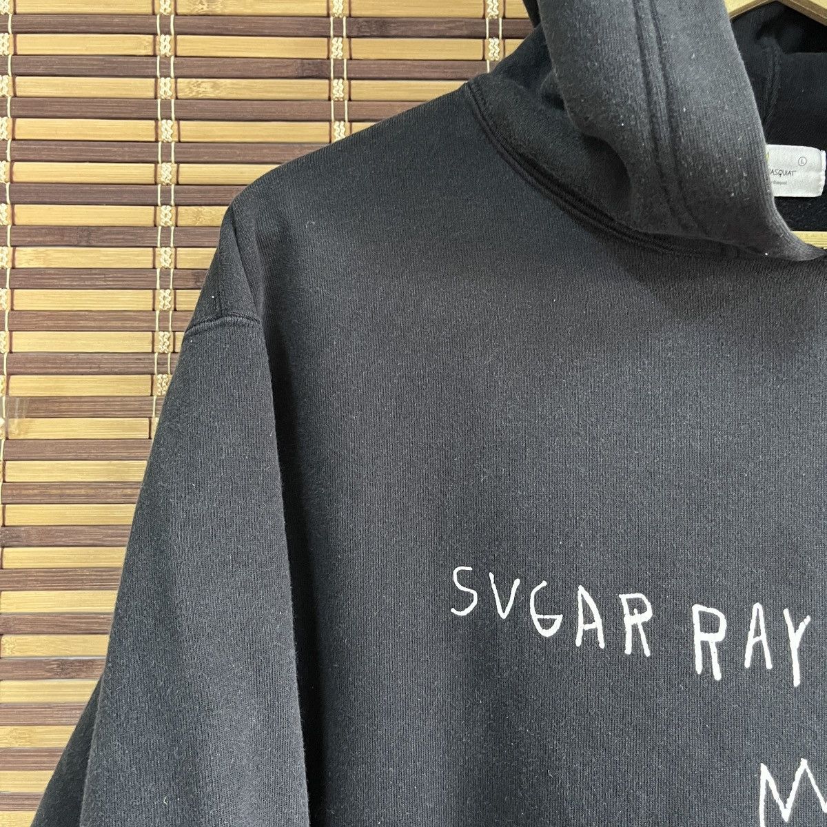 Designer × Jean-Michel Basquiat × Uniqlo Jean Michel Basquiat Uniqlo Japan Hoodie Sugar Ray Robinsom Size US L / EU 52-54 / 3 - 5 Thumbnail