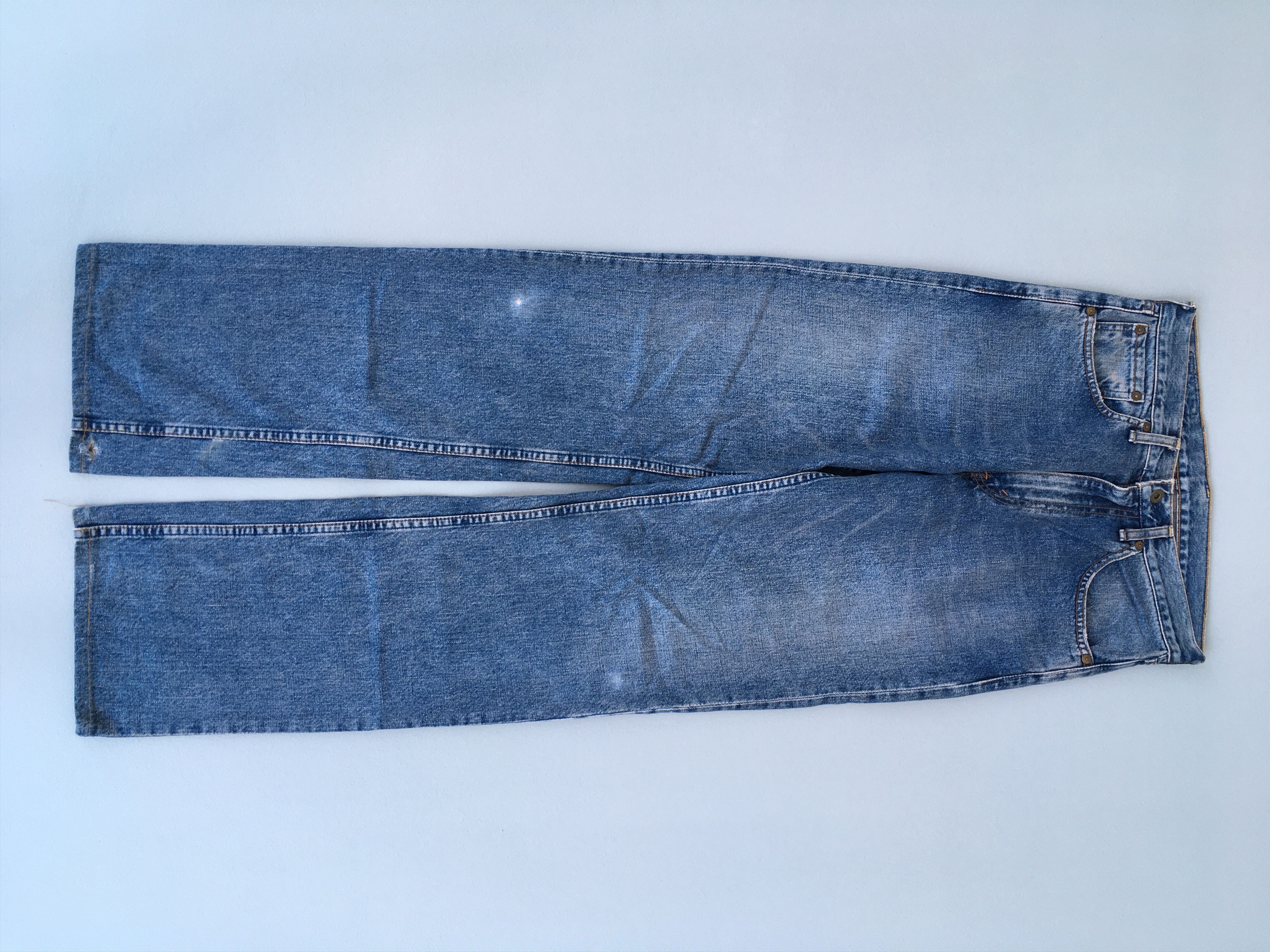 image of Size 30X35 Vintage Levis 504 Japan Light Washed Jeans in Faded Blue, Men's
