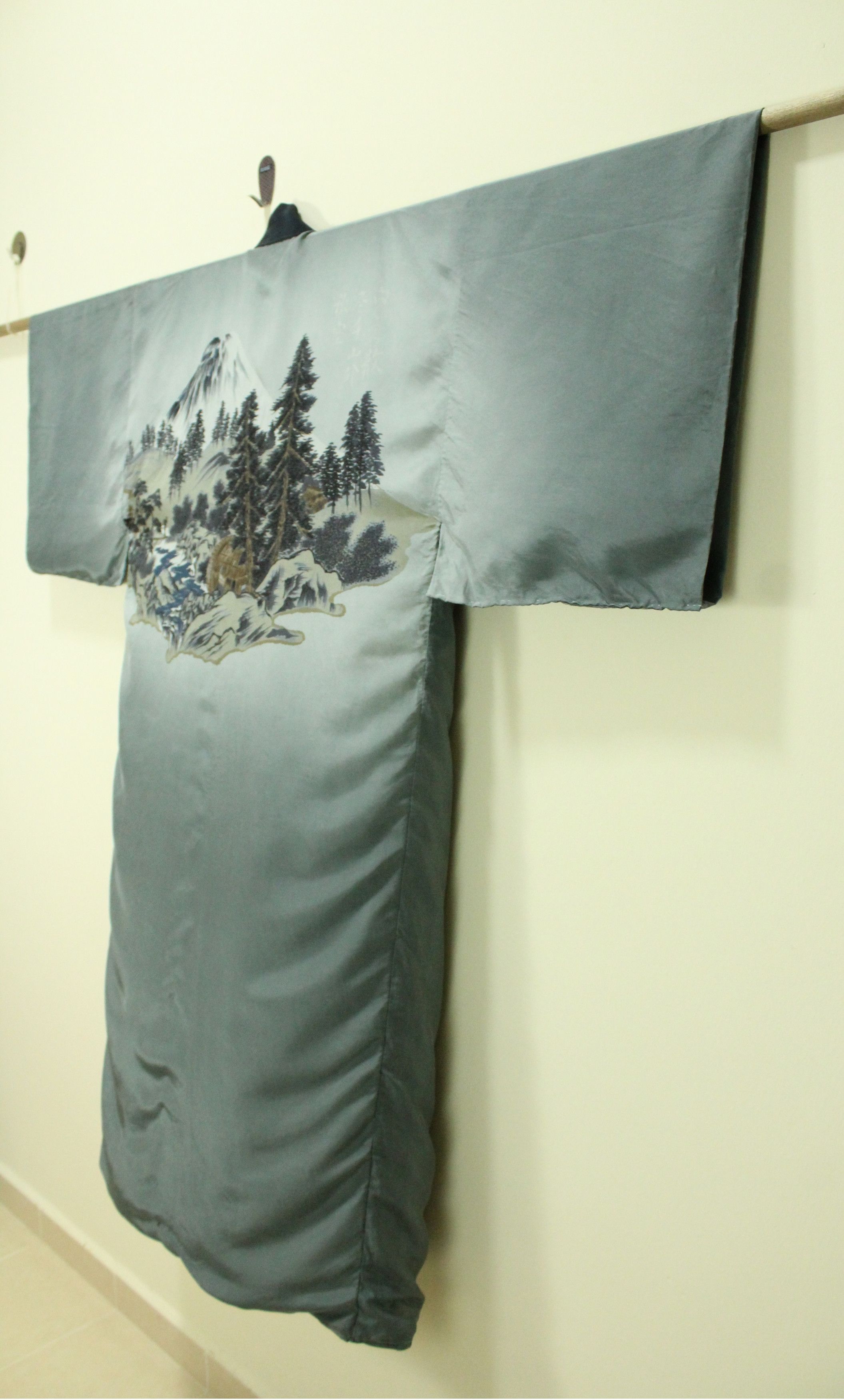 Vintage Vintage KIMONO Japan Long Cardigan Jacket Samurai Size US L / EU 52-54 / 3 - 3 Thumbnail