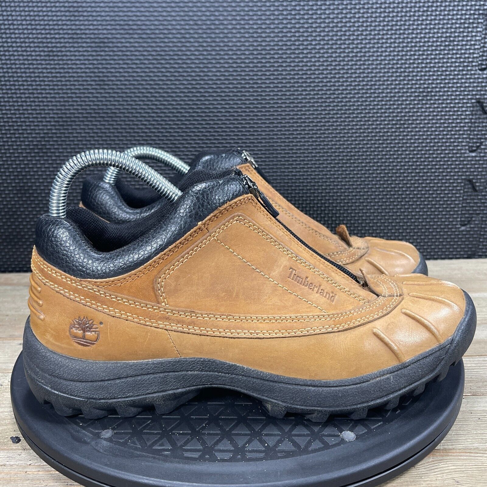 Timberland Timberland Canard Womens 8.5M Tan Leather Front Zip WP