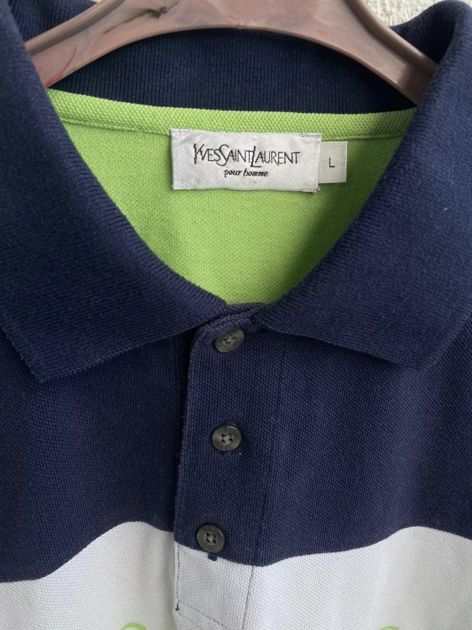Yves Saint Laurent YSL Polo Spell Out Yves Saint Laurent polo Size US L / EU 52-54 / 3 - 5 Thumbnail