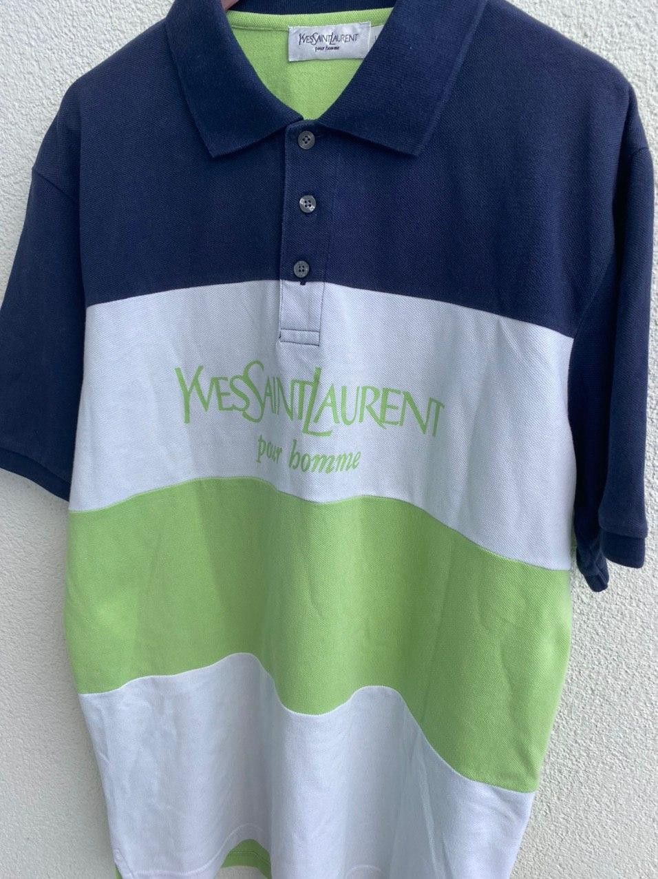 Yves Saint Laurent YSL Polo Spell Out Yves Saint Laurent polo Size US L / EU 52-54 / 3 - 14 Thumbnail